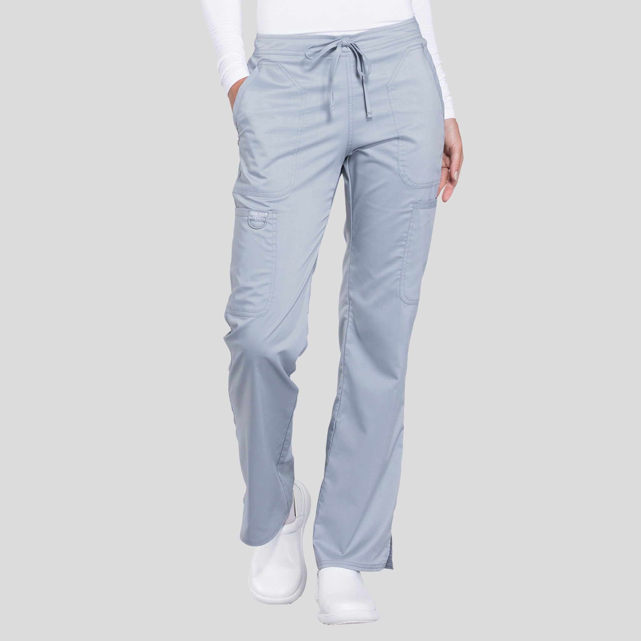 Women's Drawstring Flare Scrub Pant