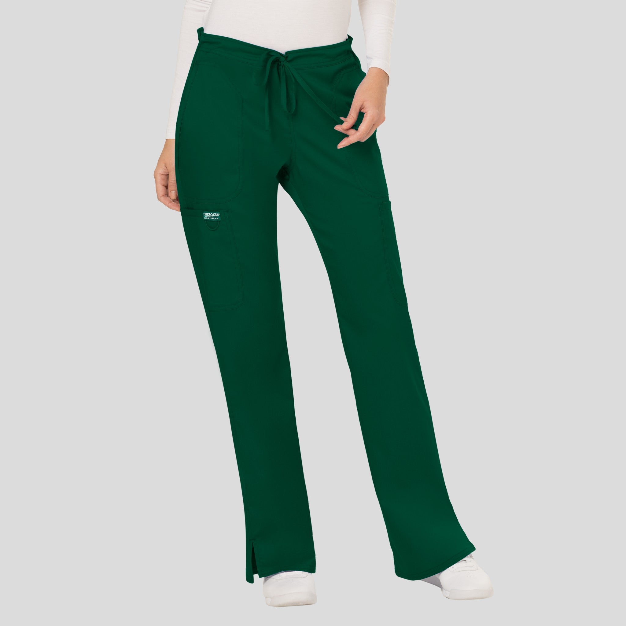 Women's Drawstring Flare Scrub Pant