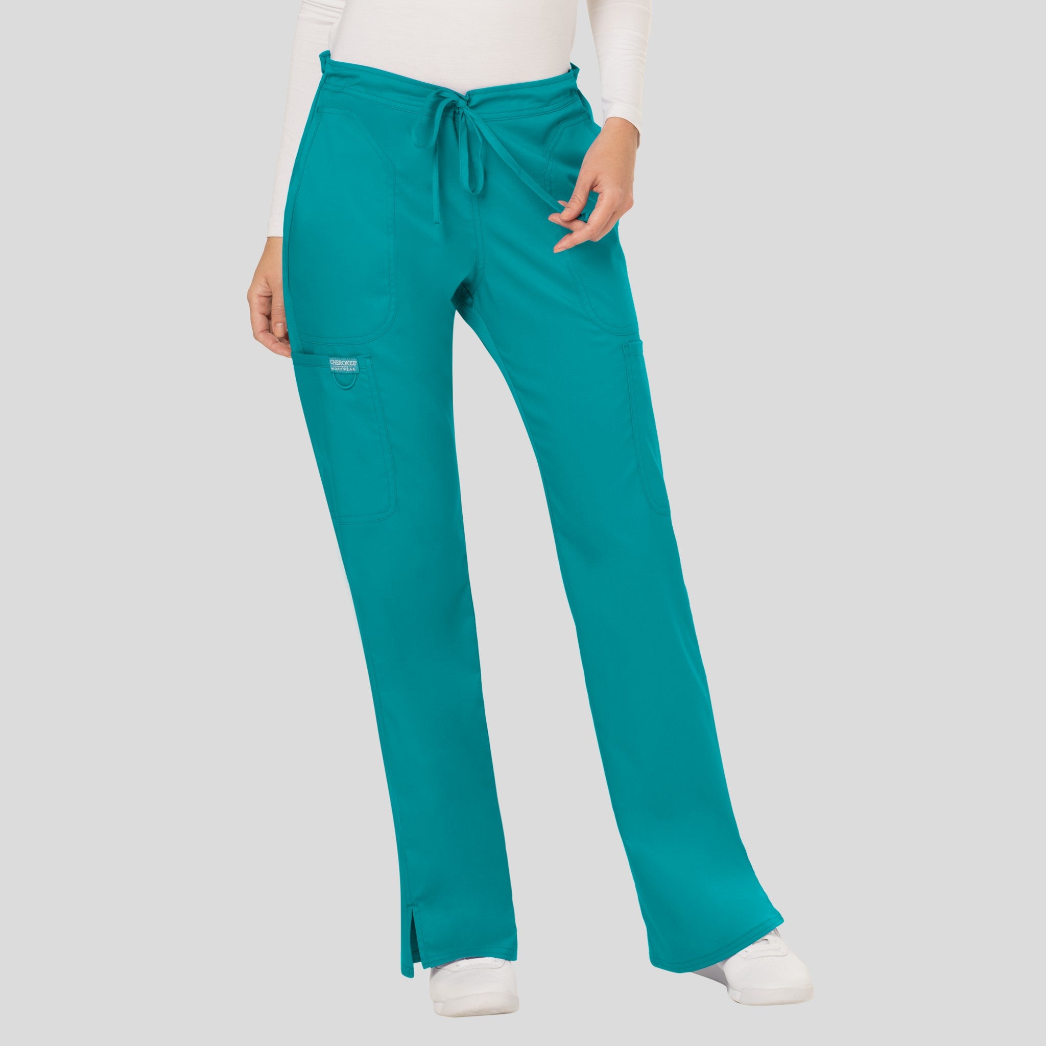 Women's Drawstring Flare Scrub Pant