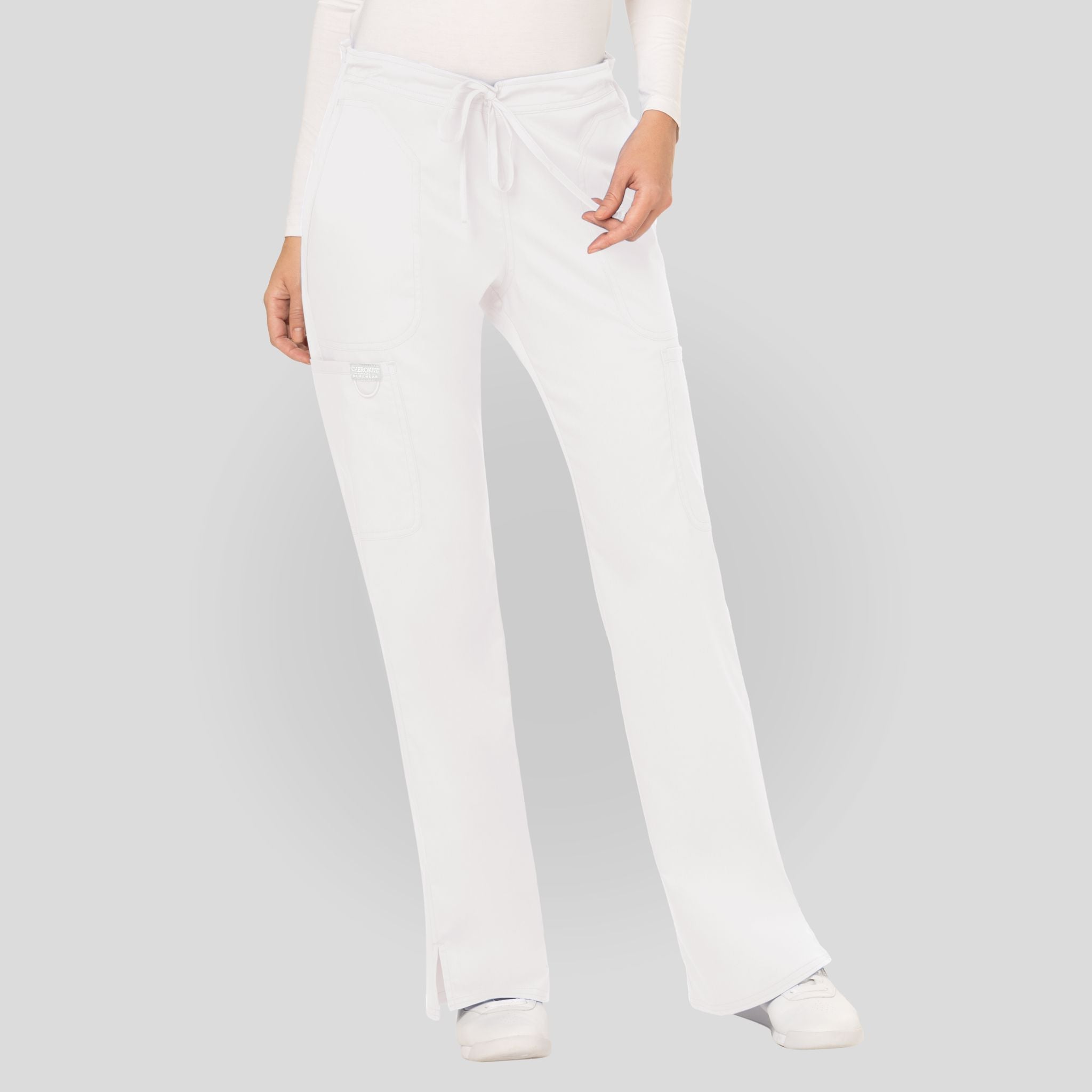 Women's Drawstring Flare Scrub Pant