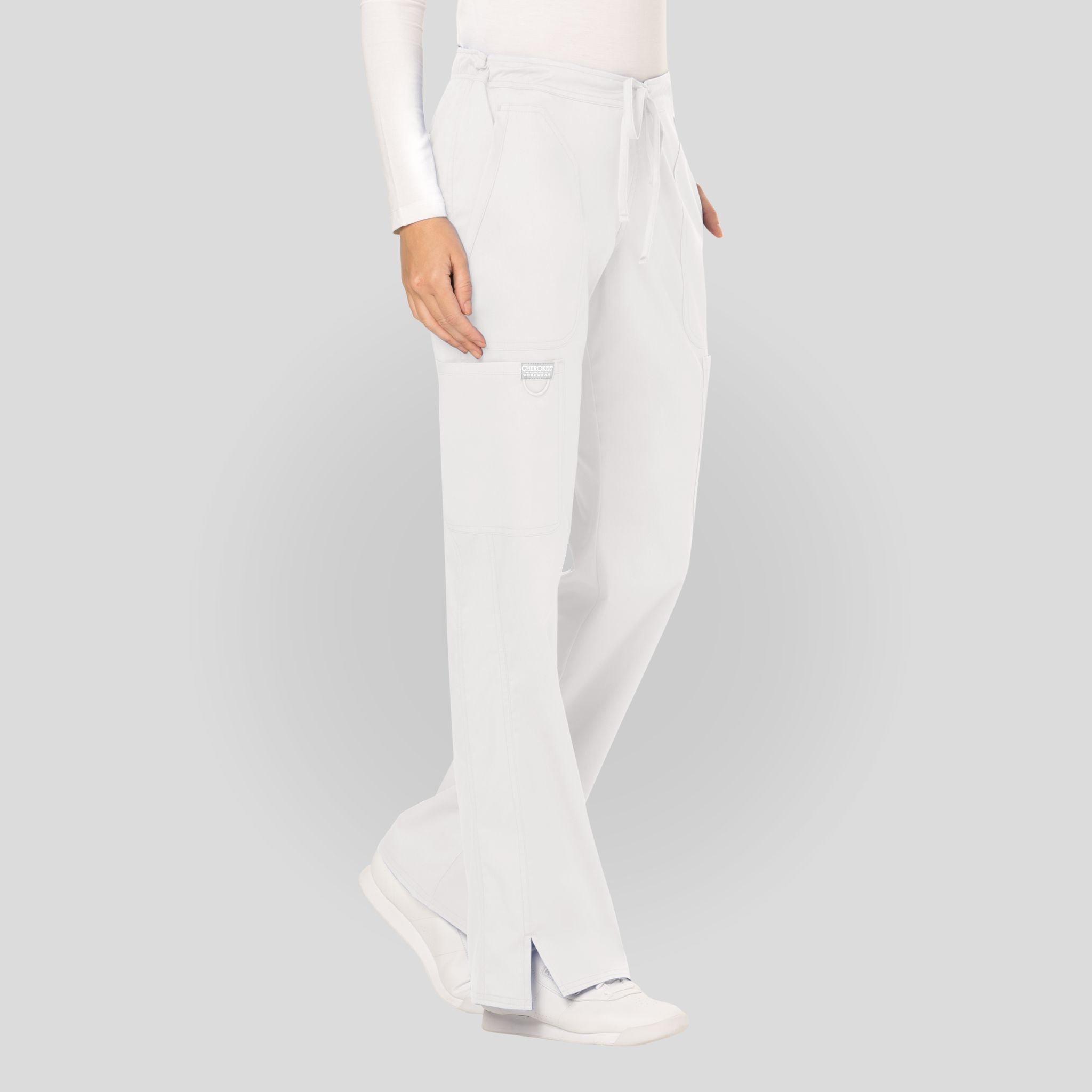 Women's Drawstring Flare Scrub Pant