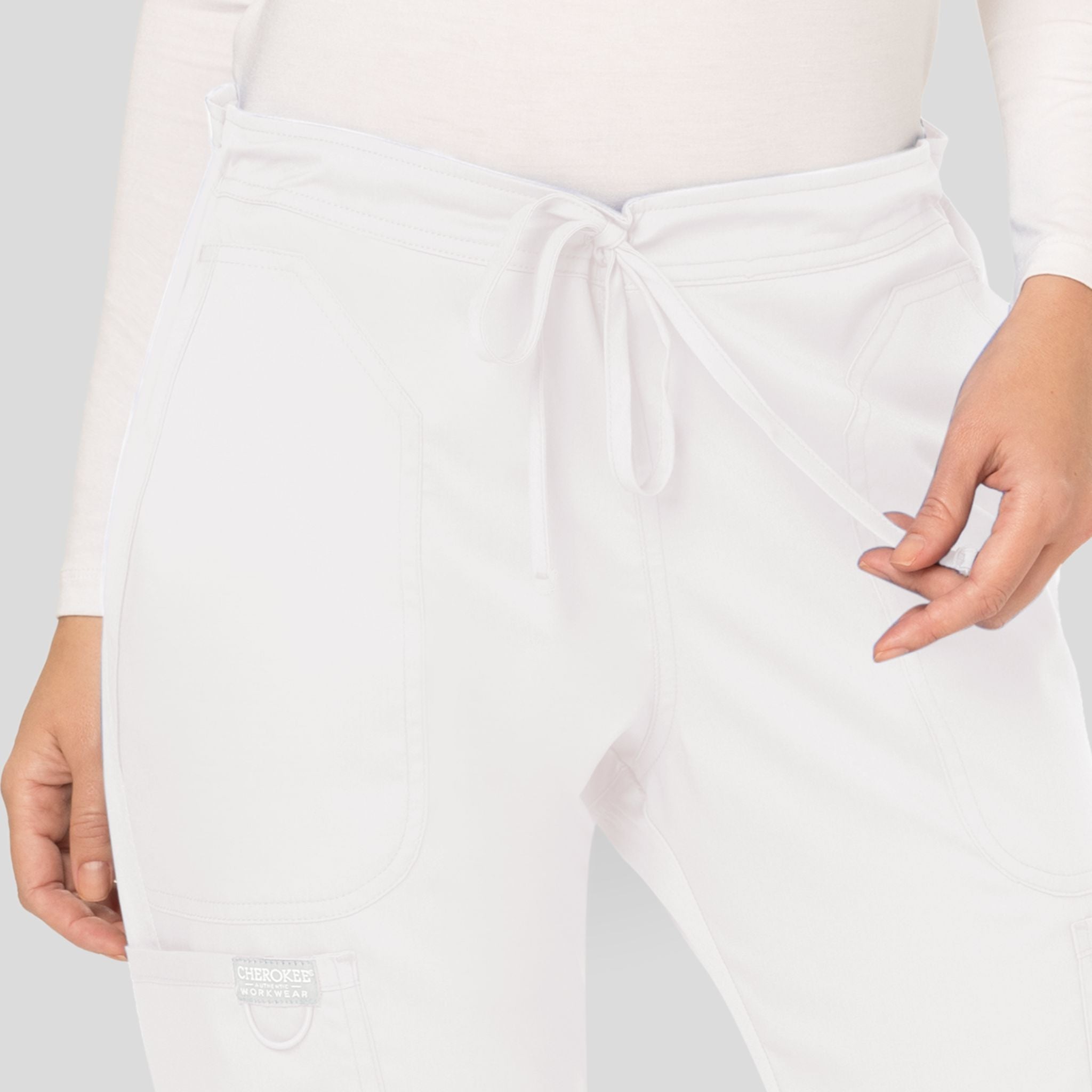 Women's Drawstring Flare Scrub Pant