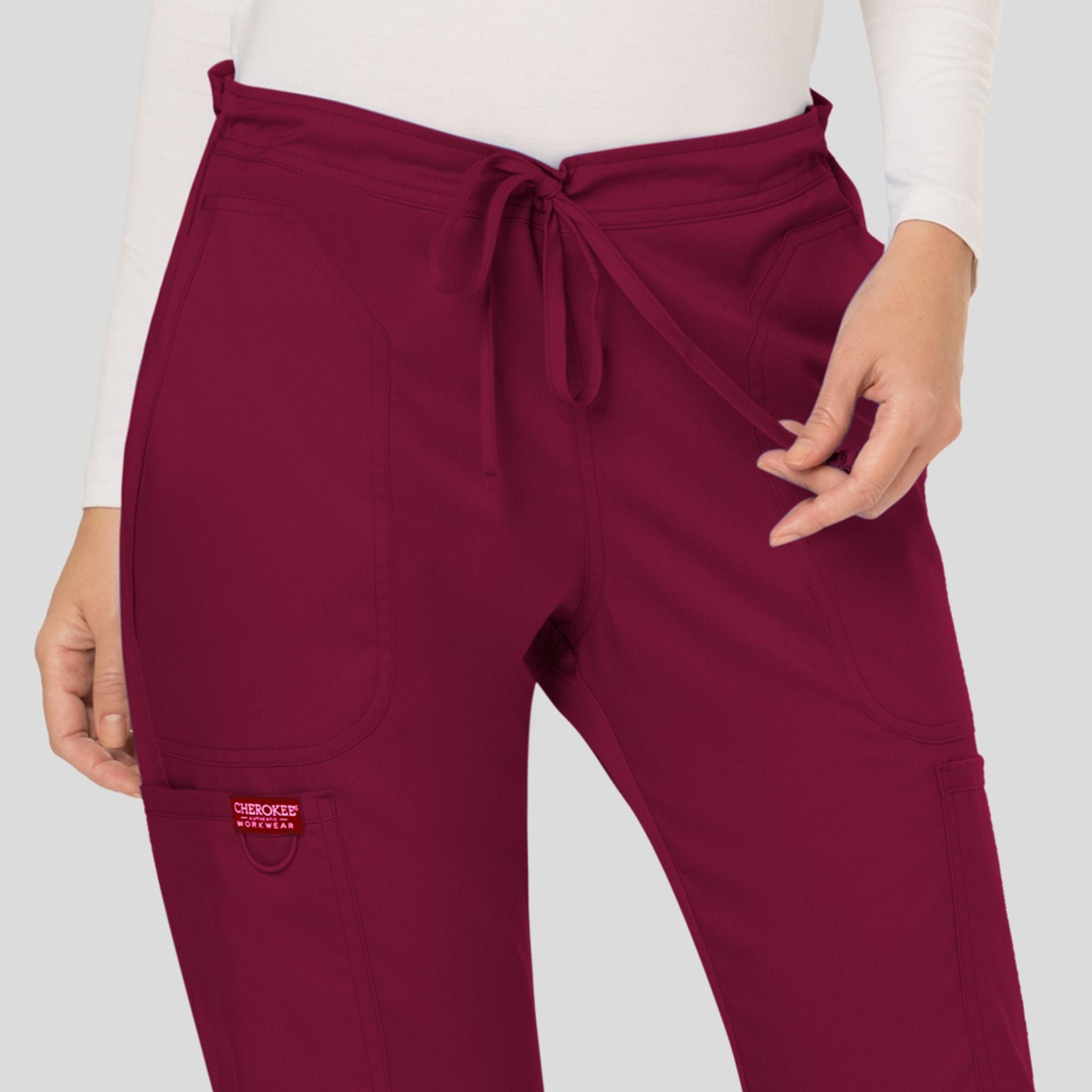 Women's Drawstring Flare Scrub Pant