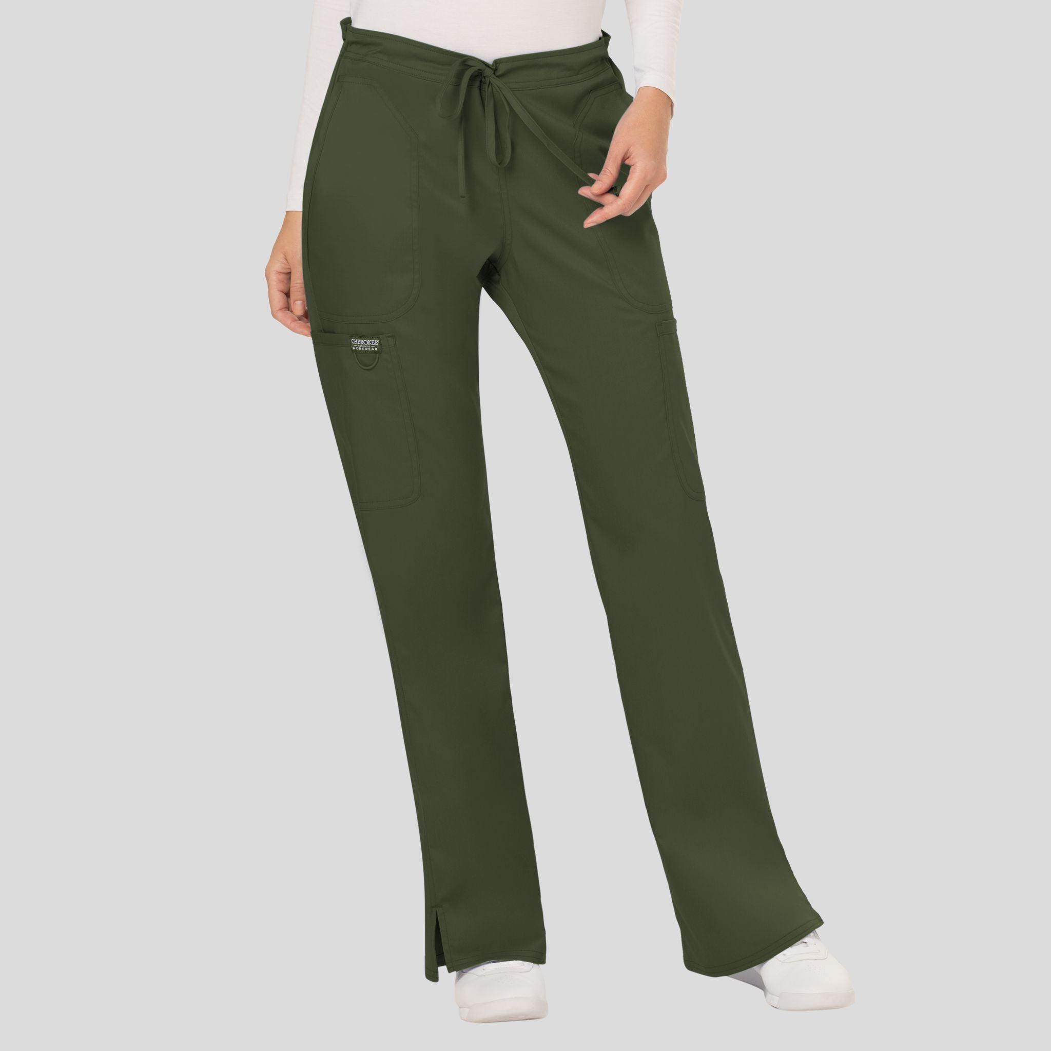 Women's Drawstring Flare Scrub Pant