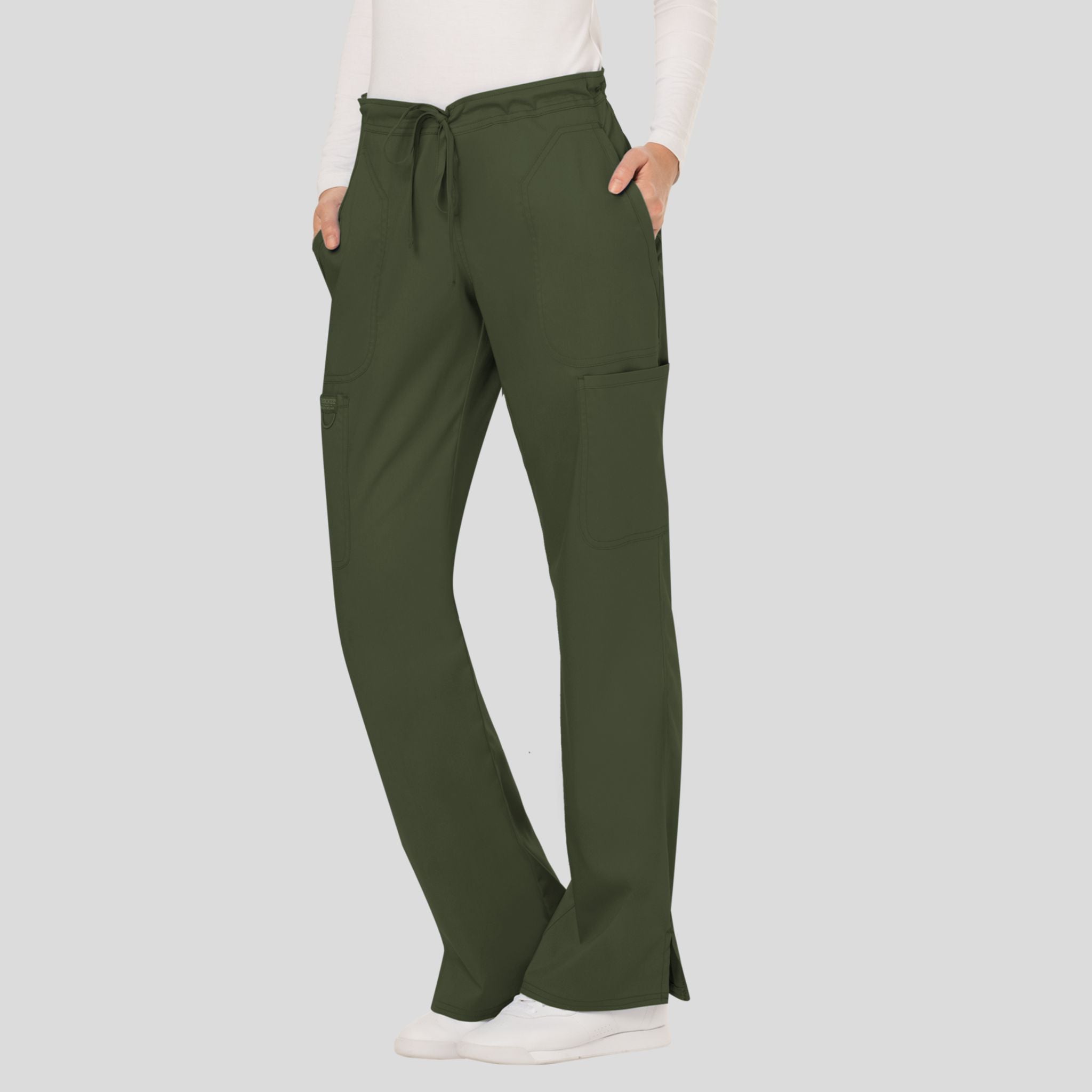 Women's Drawstring Flare Scrub Pant