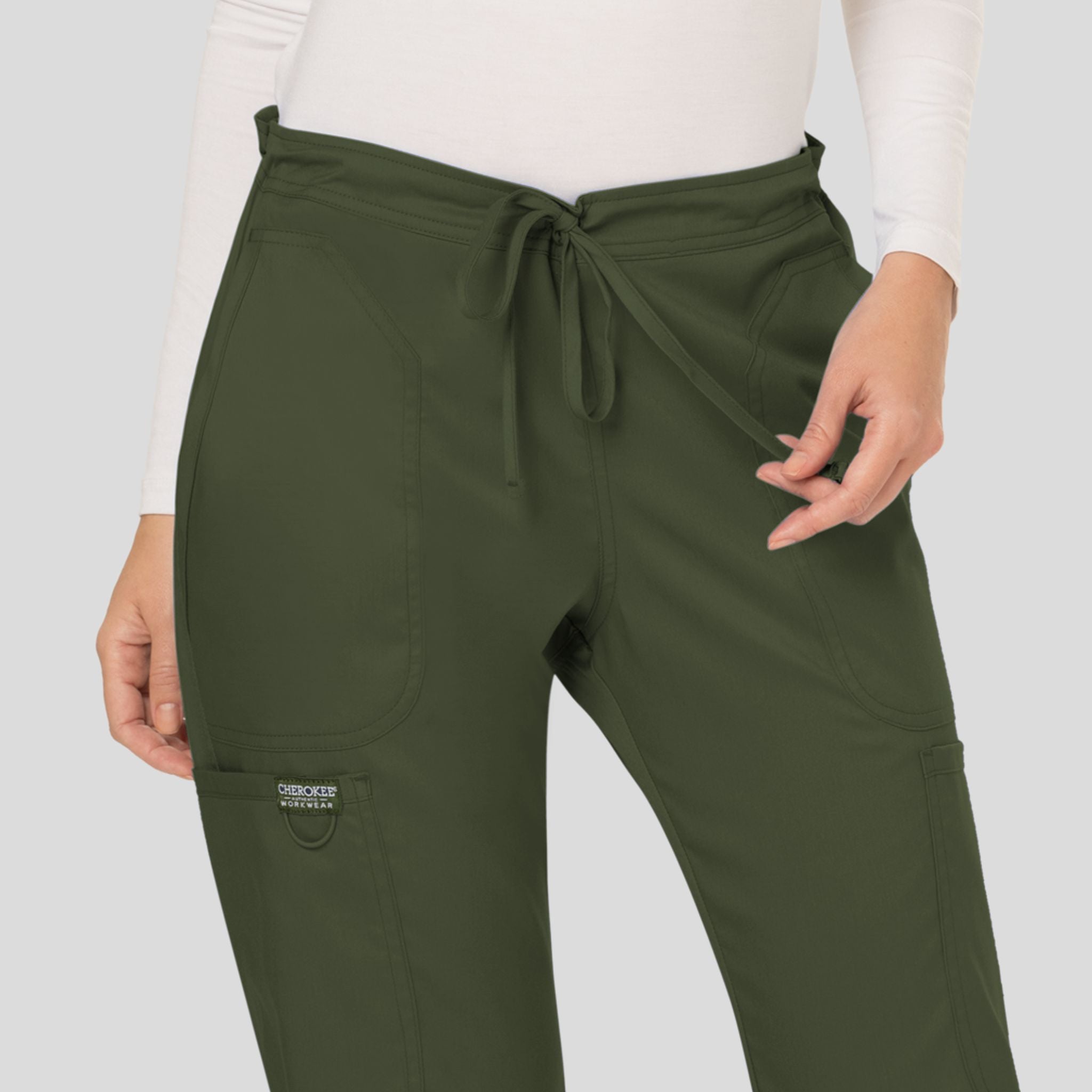Women's Drawstring Flare Scrub Pant