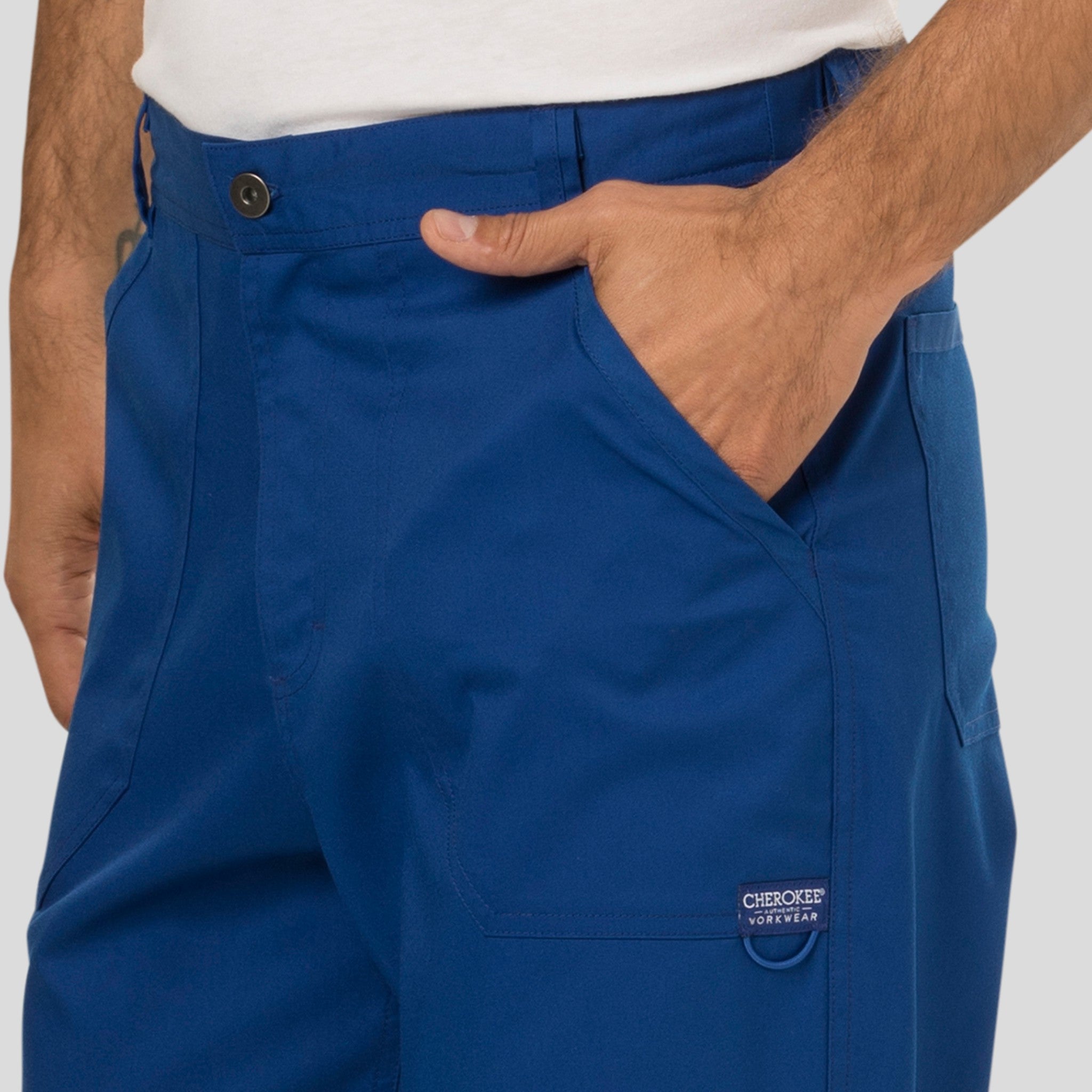 Men's Zip Fly Cargo Scrub Pant