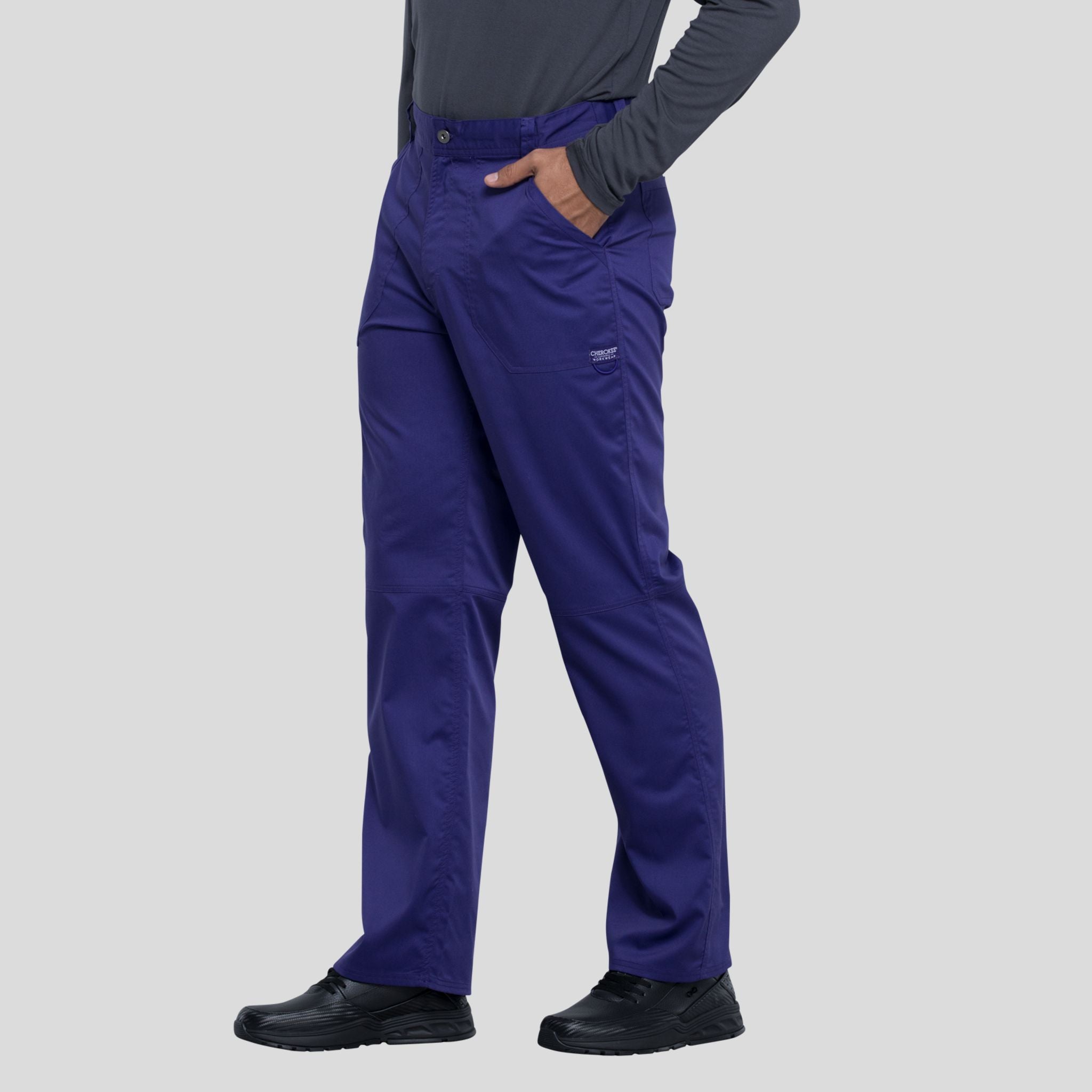 Men's Zip Fly Cargo Scrub Pant