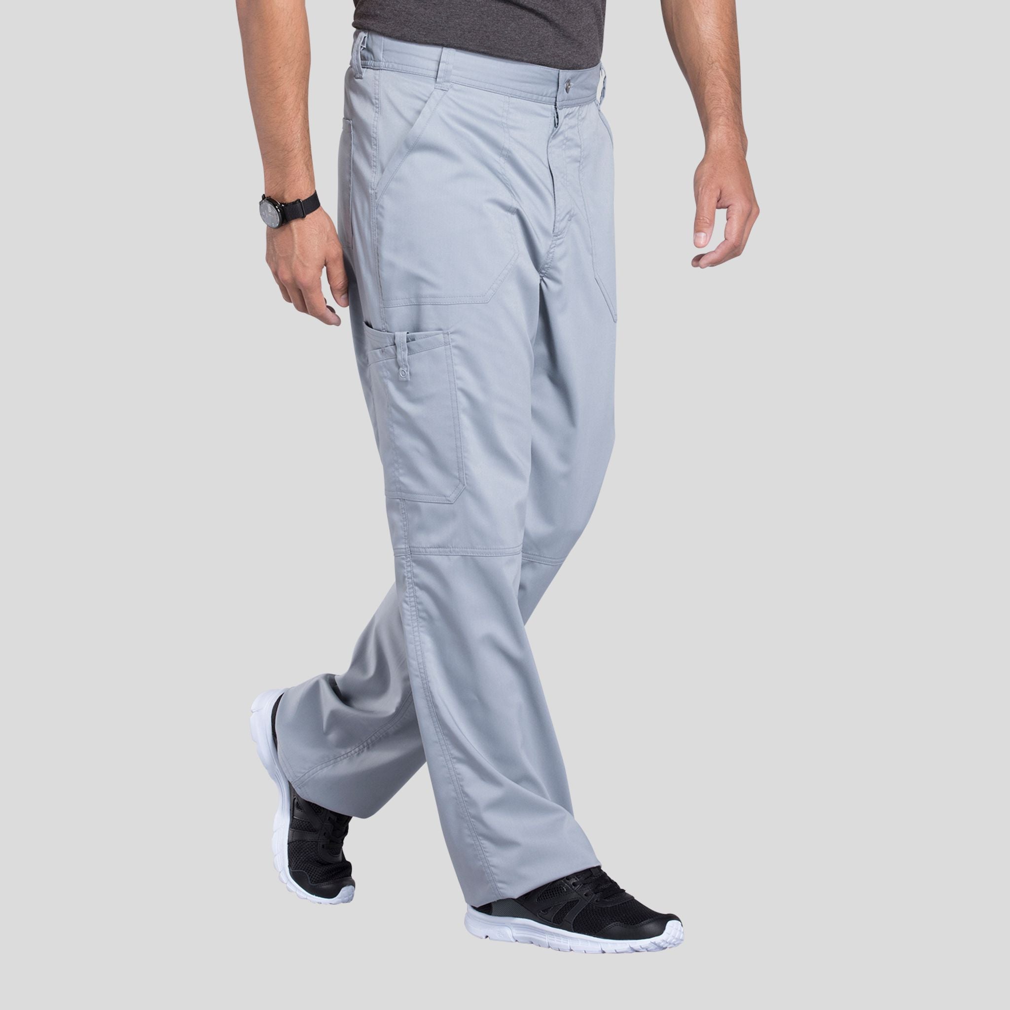 Men's Zip Fly Cargo Scrub Pant