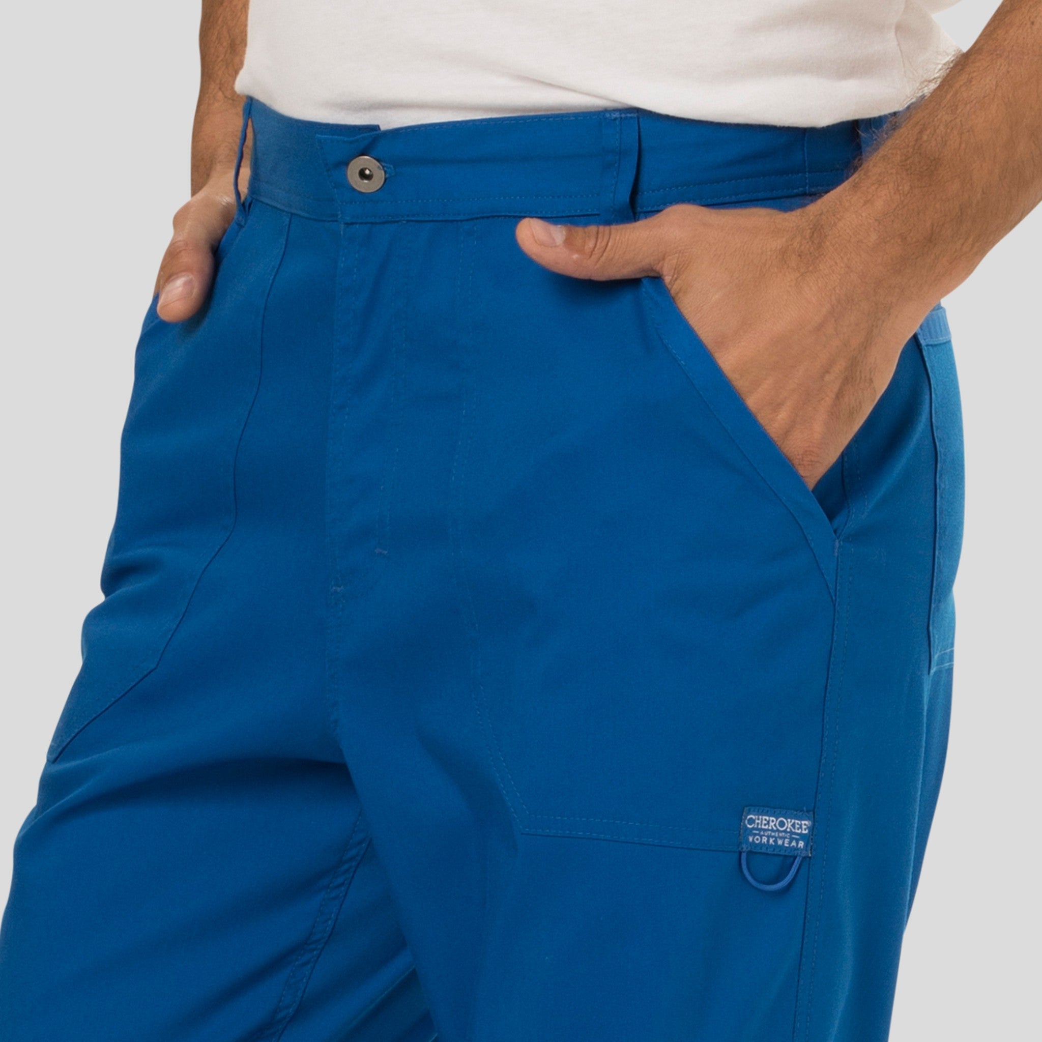 Men's Zip Fly Cargo Scrub Pant