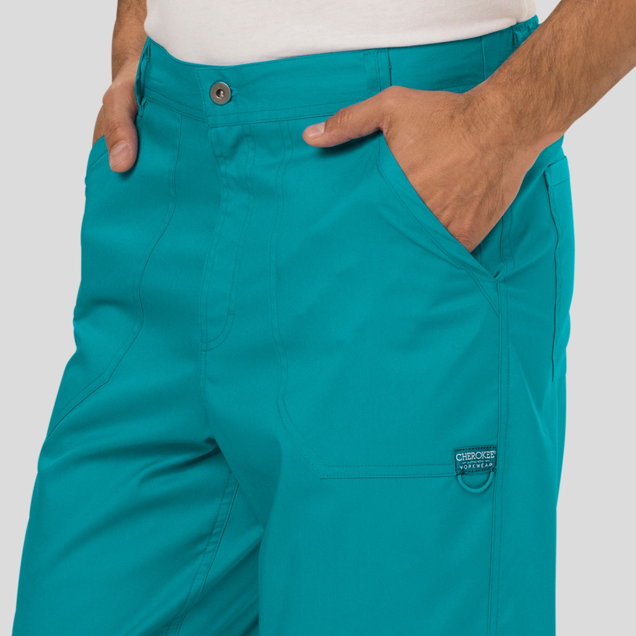 Men's Zip Fly Cargo Scrub Pant