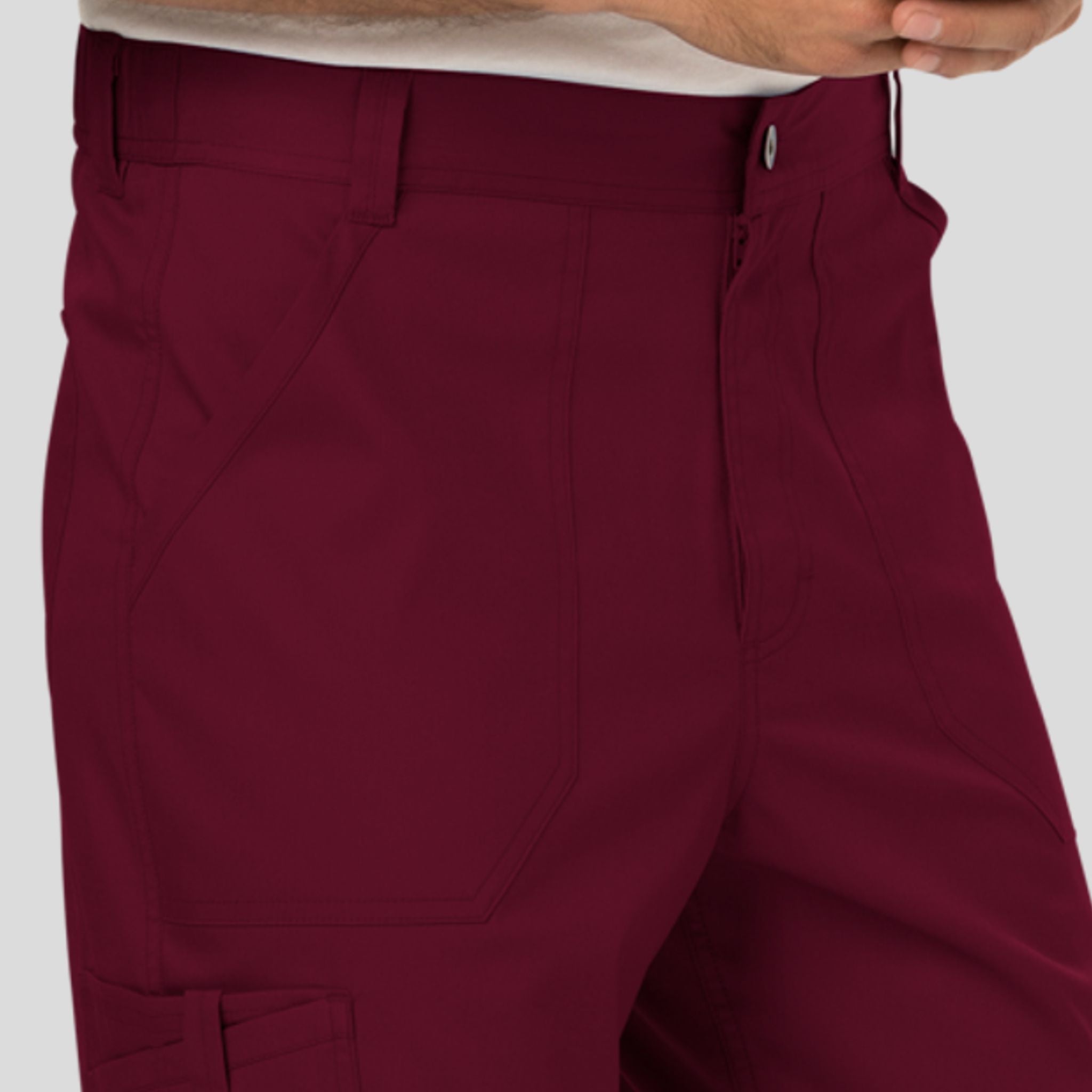 Men's Zip Fly Cargo Scrub Pant