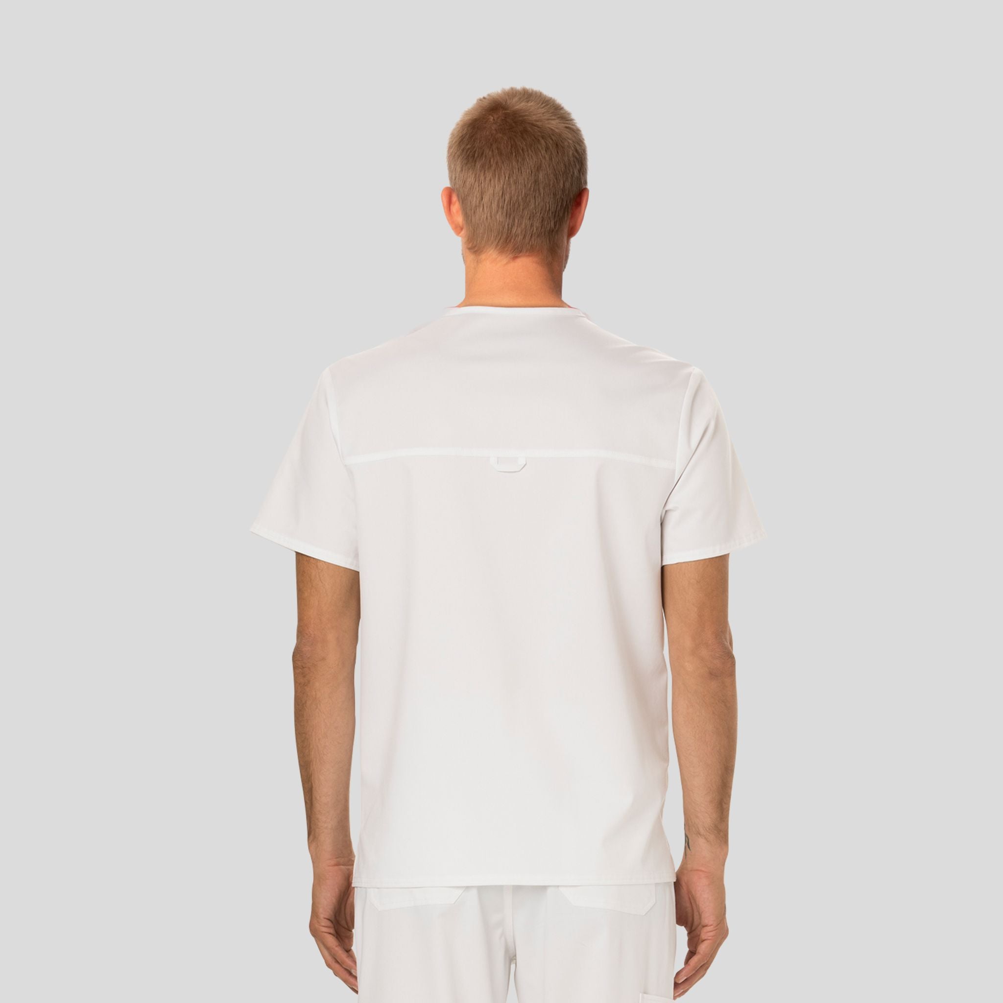 Men's V-Neck Solid Scrub Top