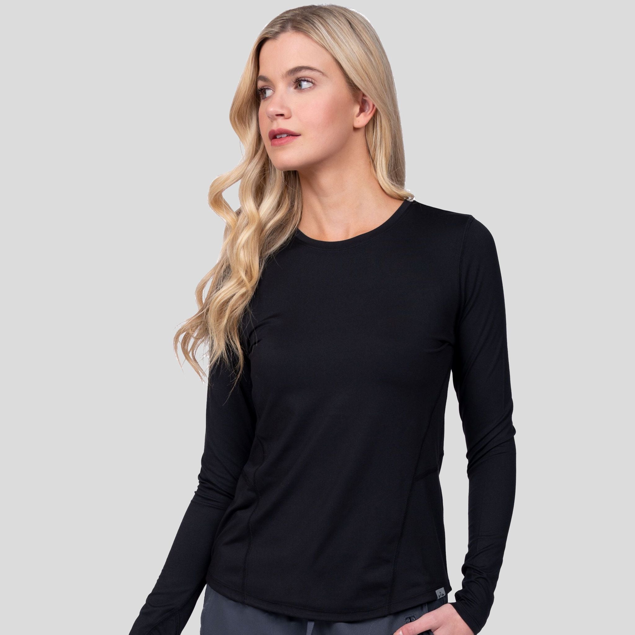 Lily Brushed Knit Tee Shirt w/Thumb Hole