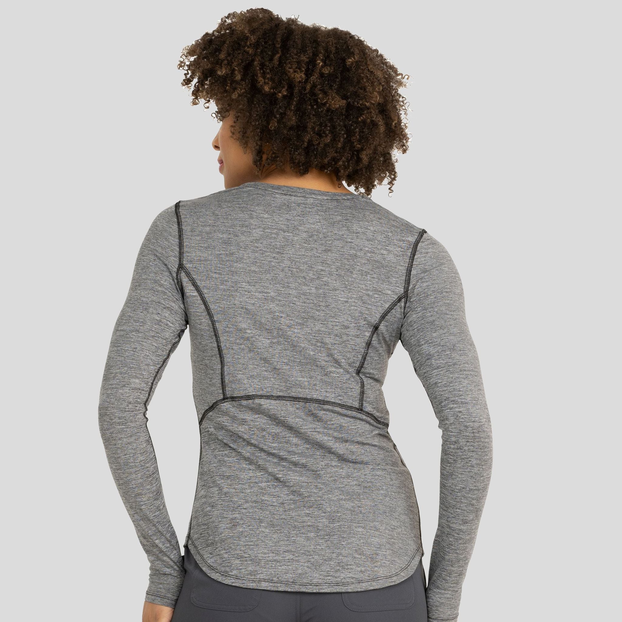 Lily Brushed Knit Tee Shirt w/Thumb Hole