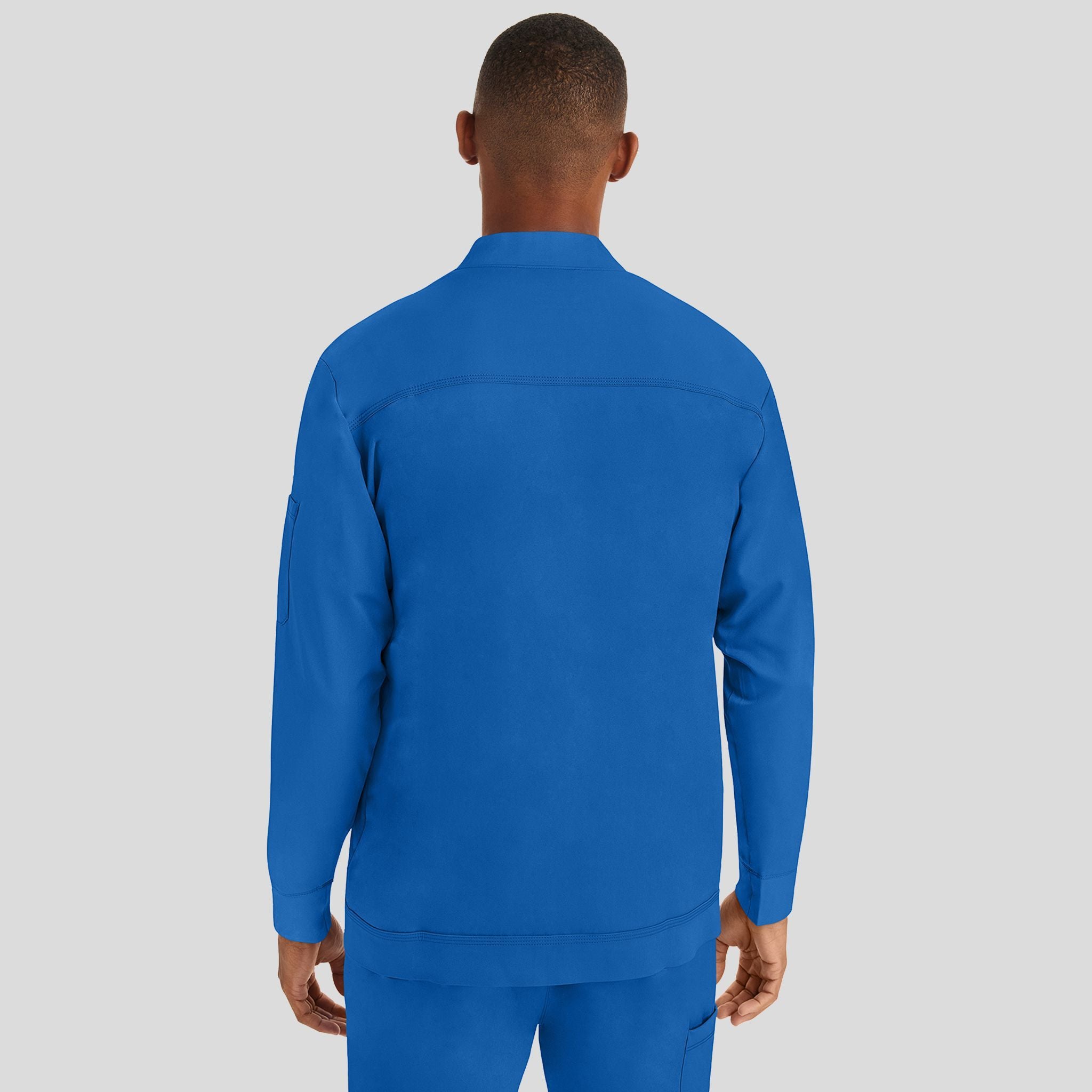 Men's Michael Zip Front Solid Scrub Jacket