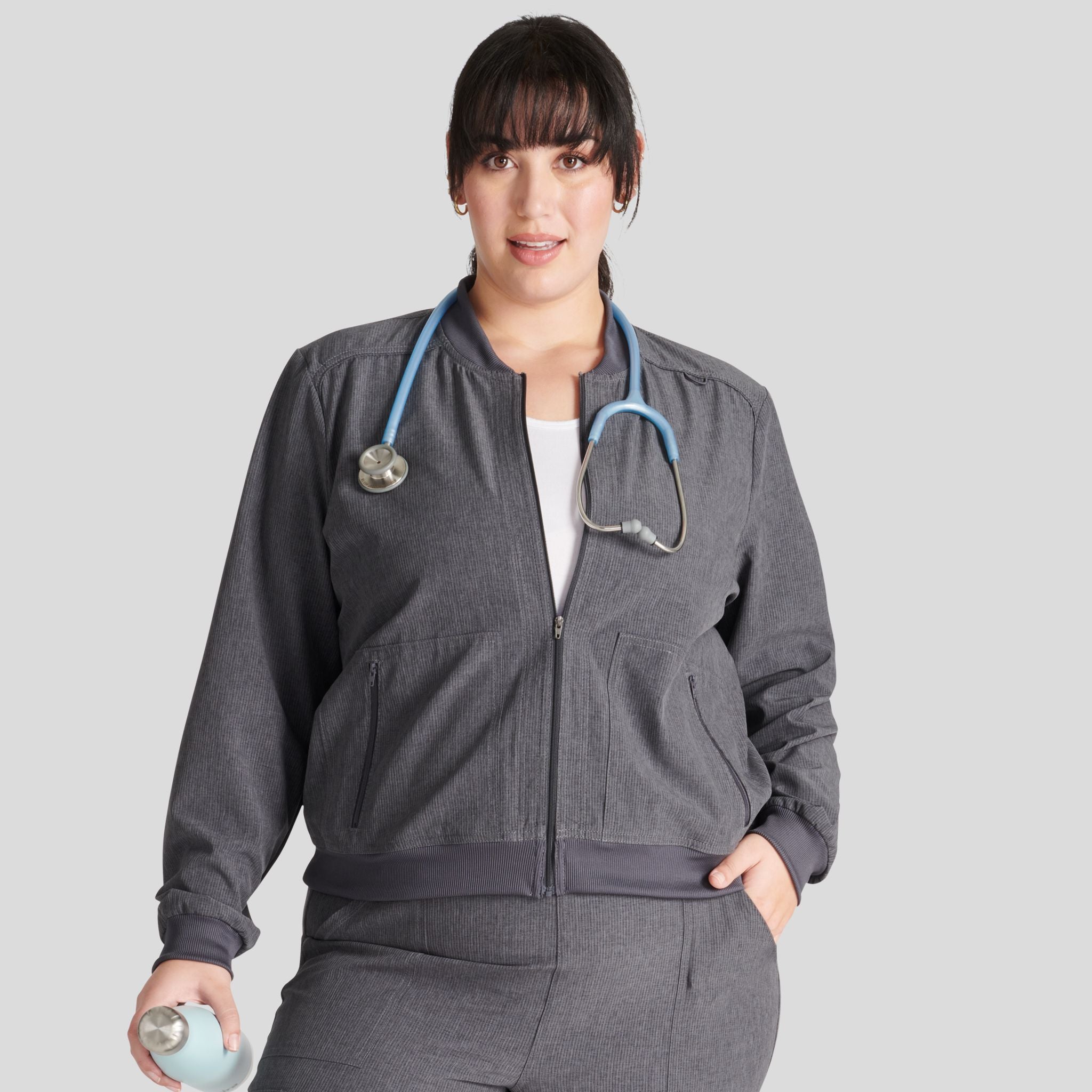 Women's Zip Front Bomber Jacket