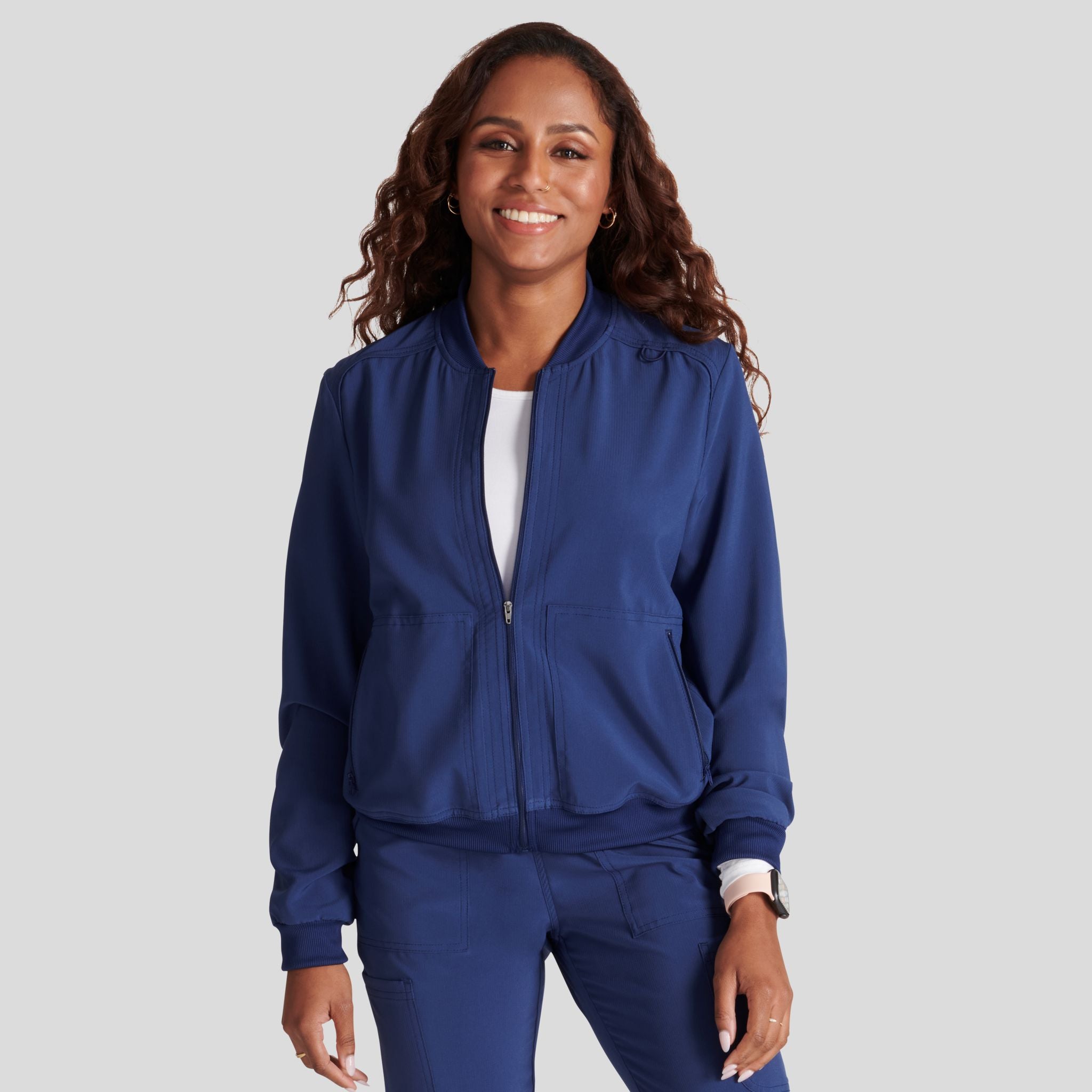Women's Zip Front Bomber Jacket