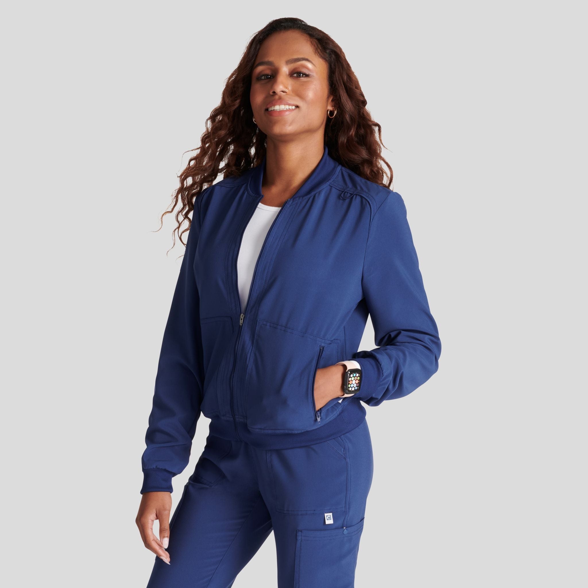 Women's Zip Front Bomber Jacket