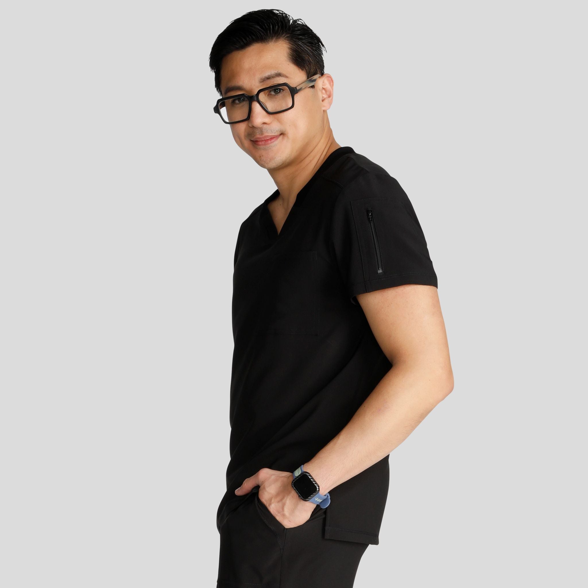 Men's V-Neck Scrub Top