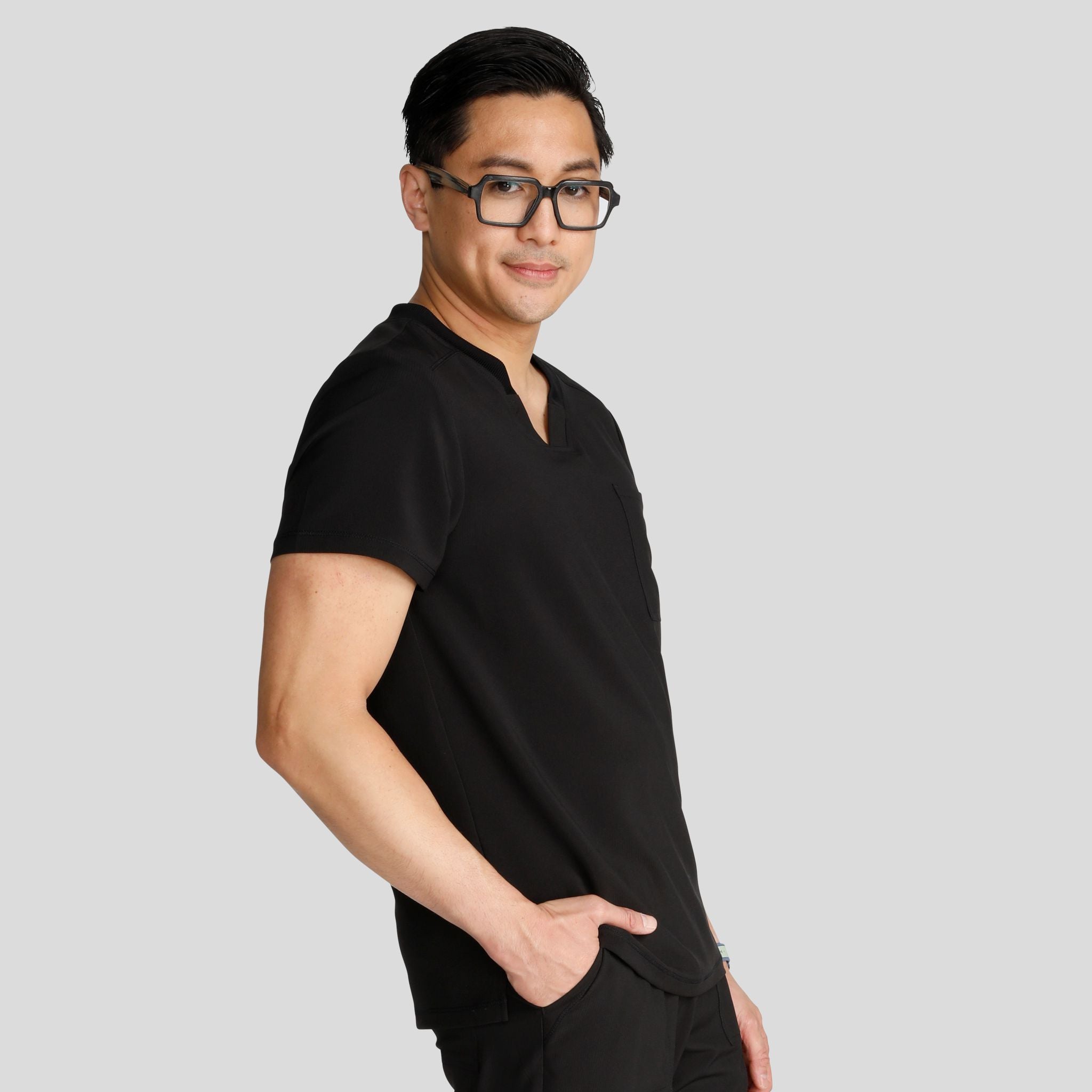 Men's V-Neck Scrub Top