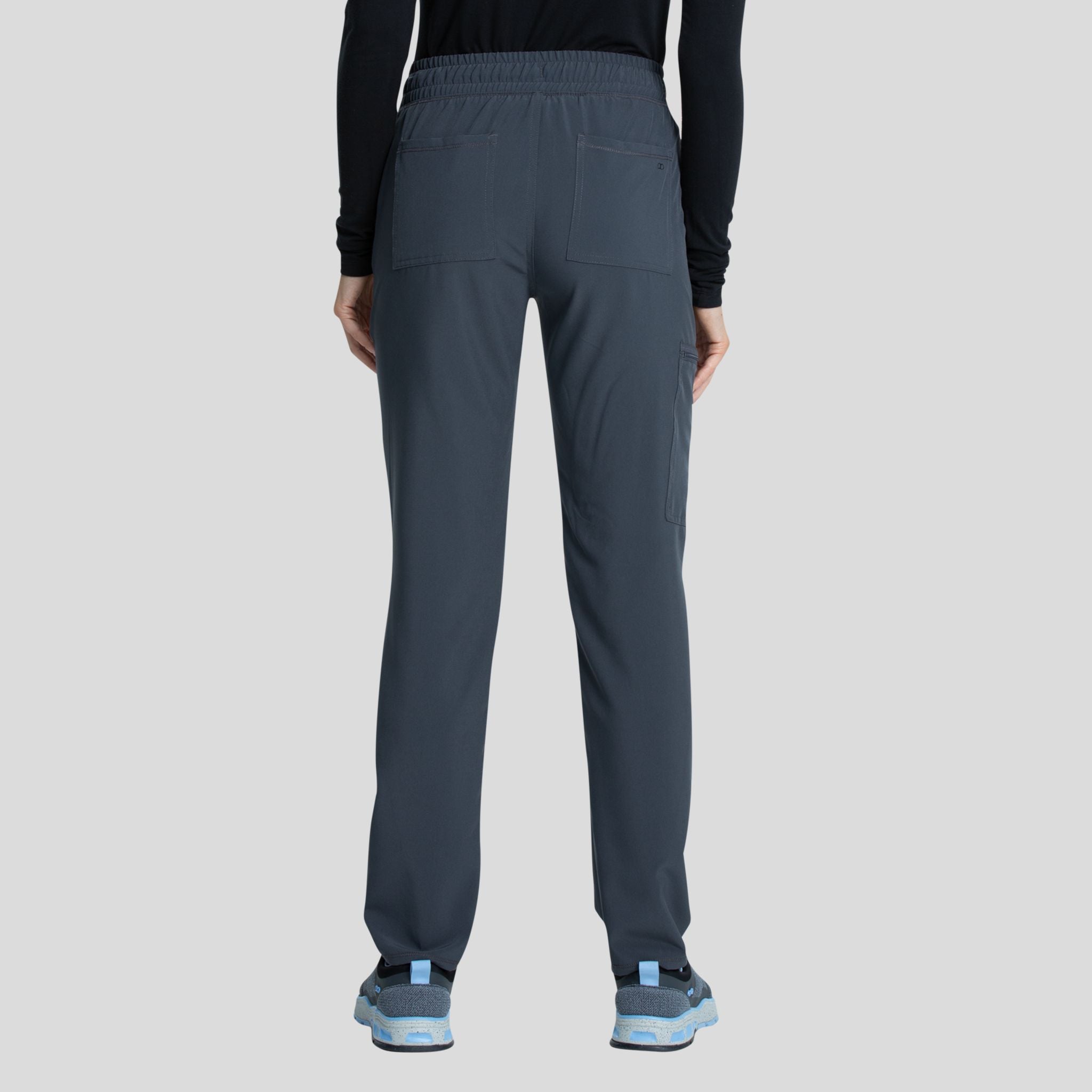 Mid Rise Tapered Leg Drawstring Pant