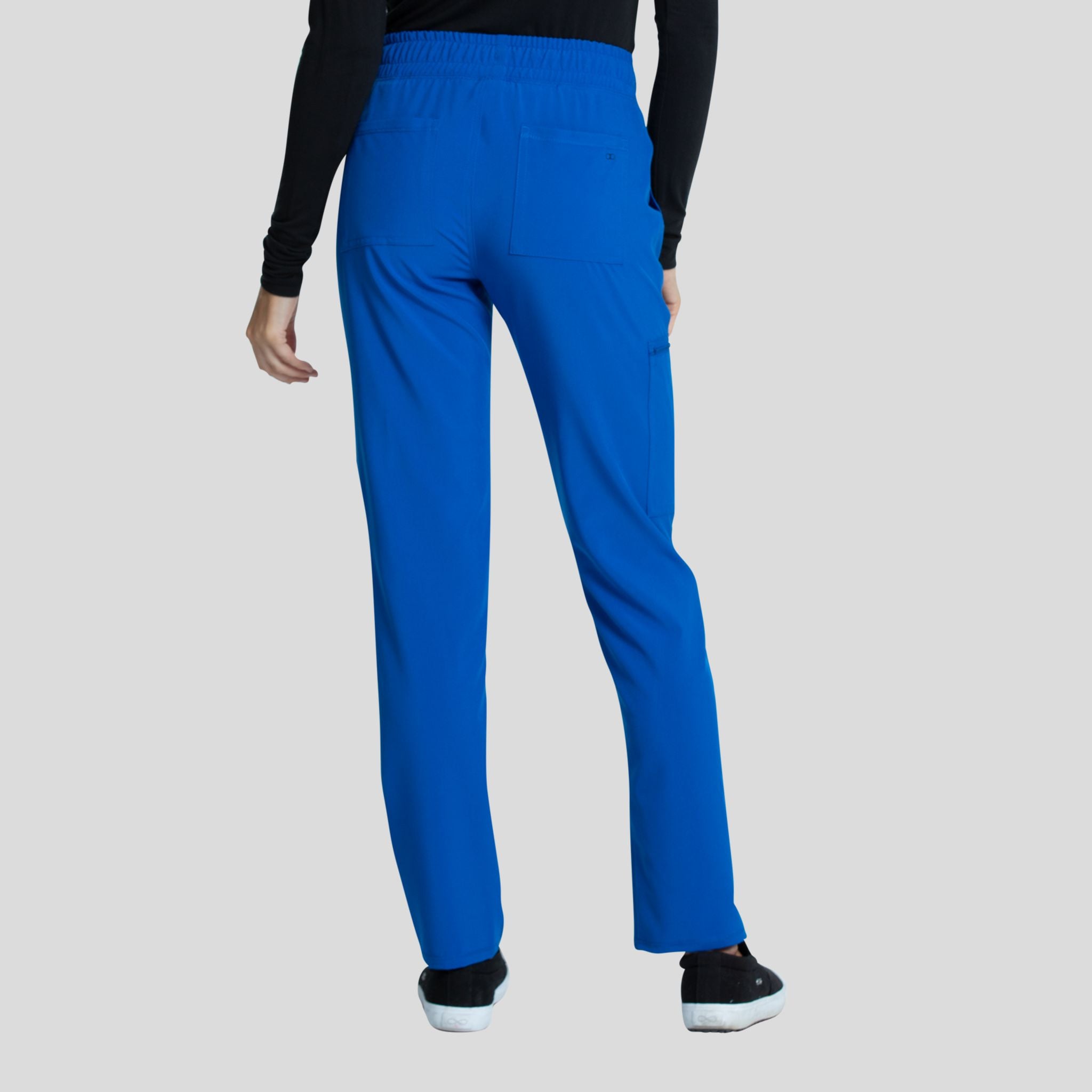 Mid Rise Tapered Leg Drawstring Pant