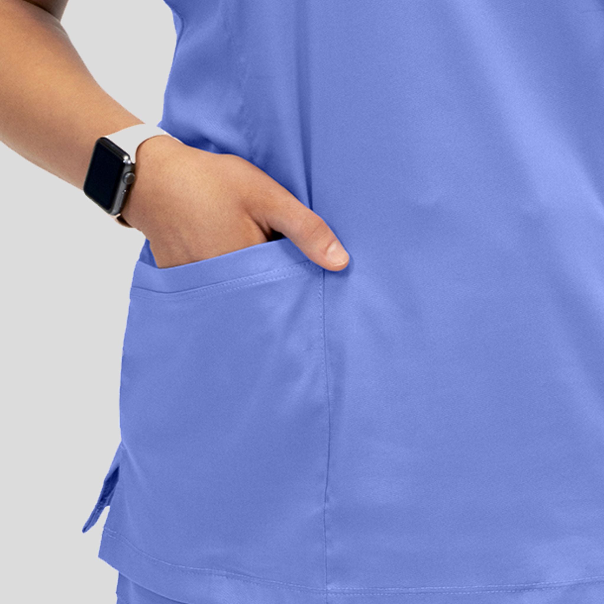 Women’s Mock Wrap Knit Side Top