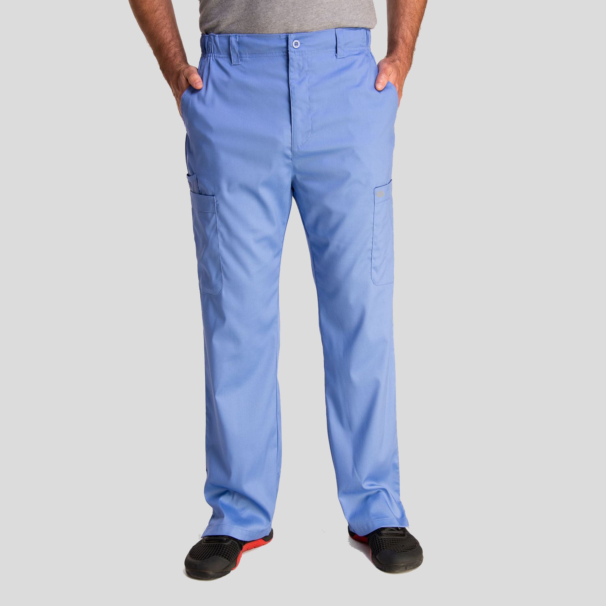 Men's Half Elastic Waistband Pant