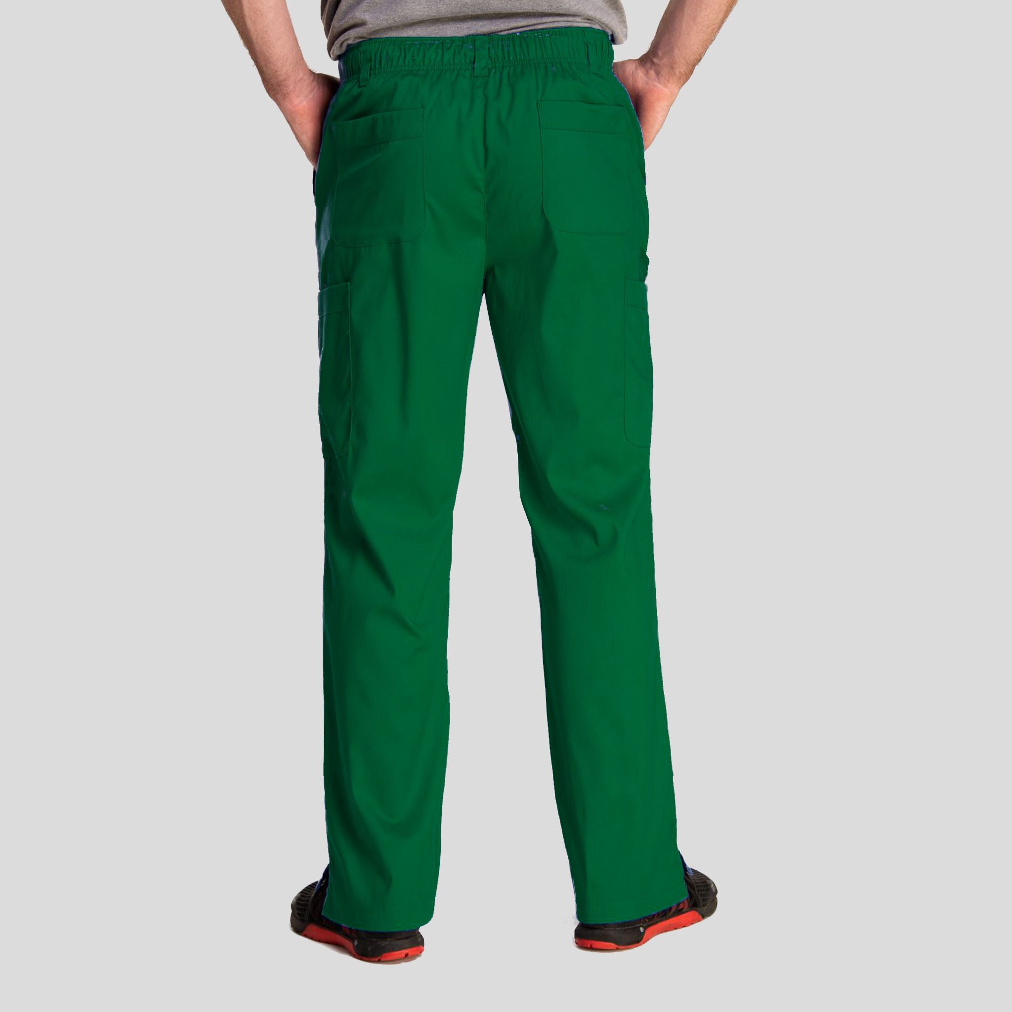Men's Half Elastic Waistband Pant