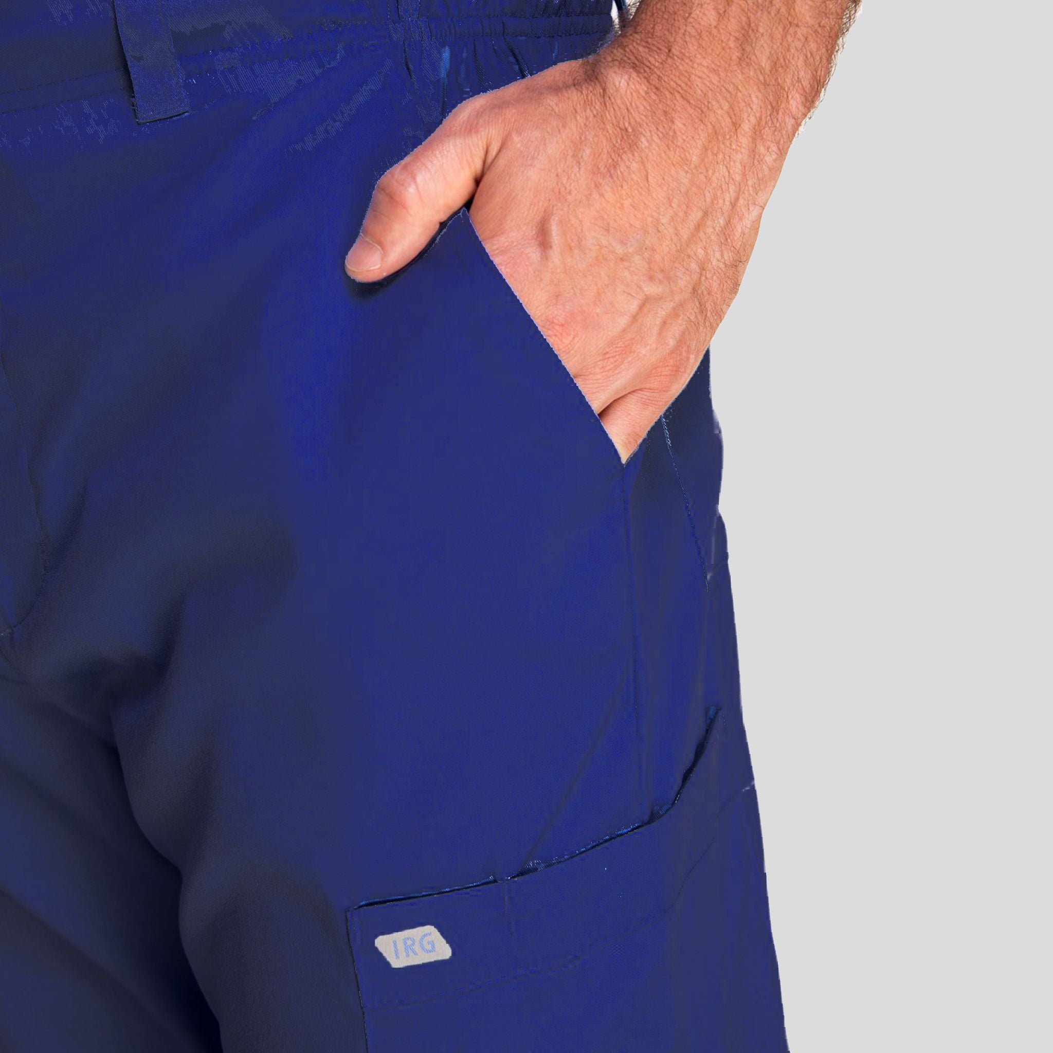 Men's Half Elastic Waistband Pant