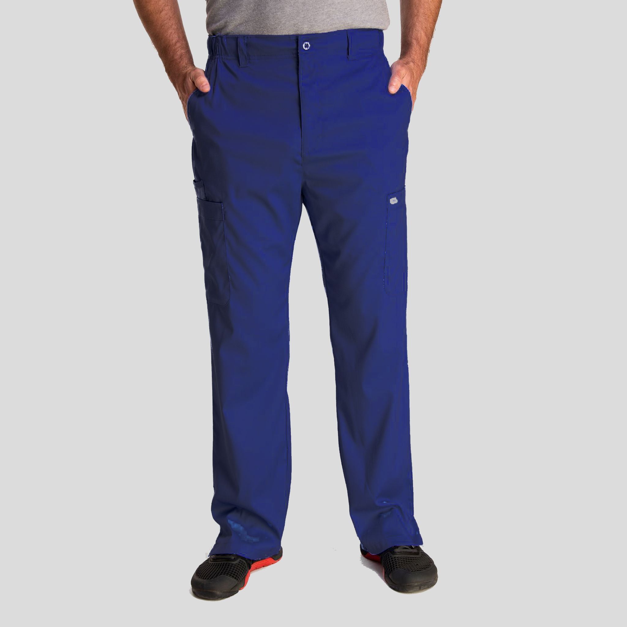 Men's Half Elastic Waistband Pant