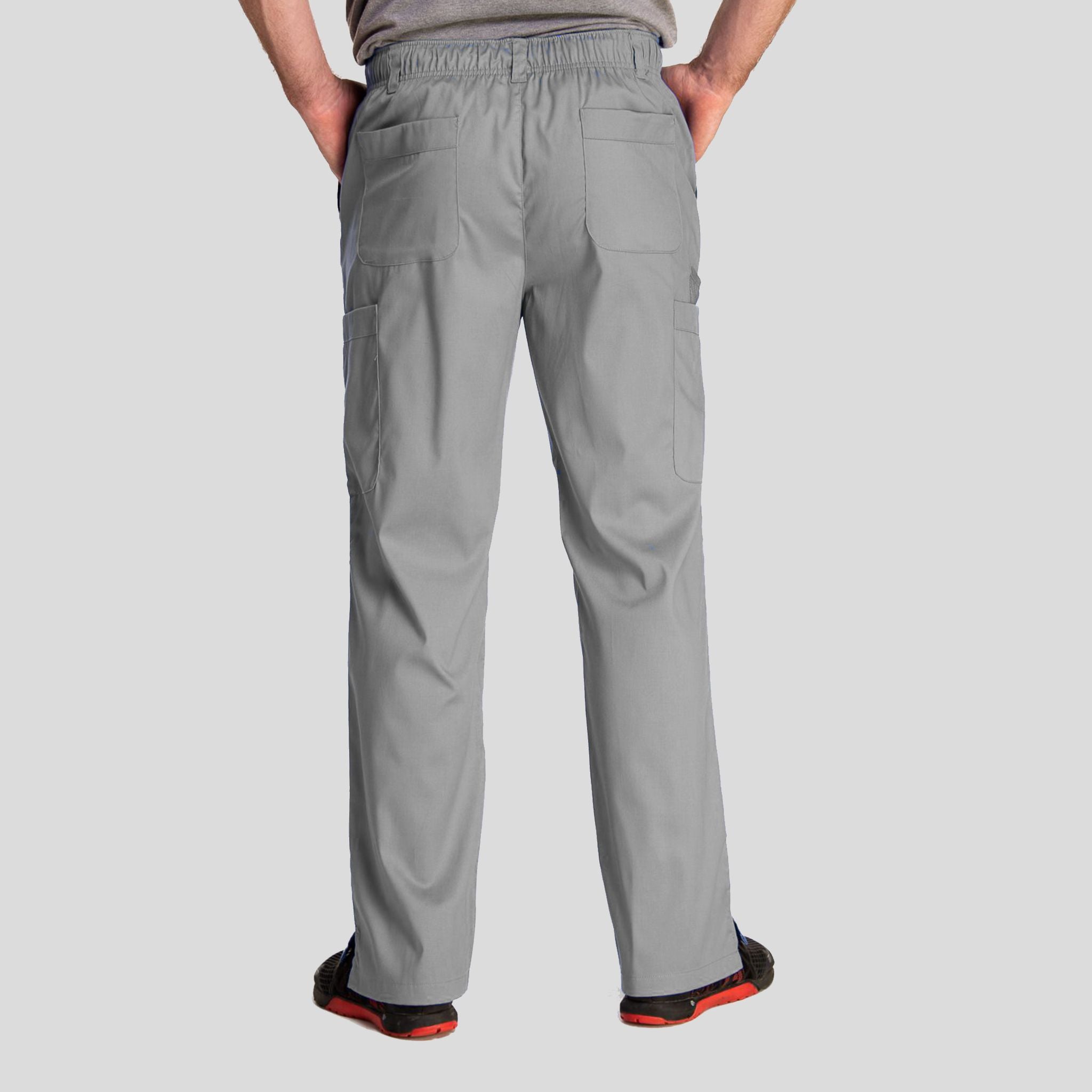 Men's Half Elastic Waistband Pant