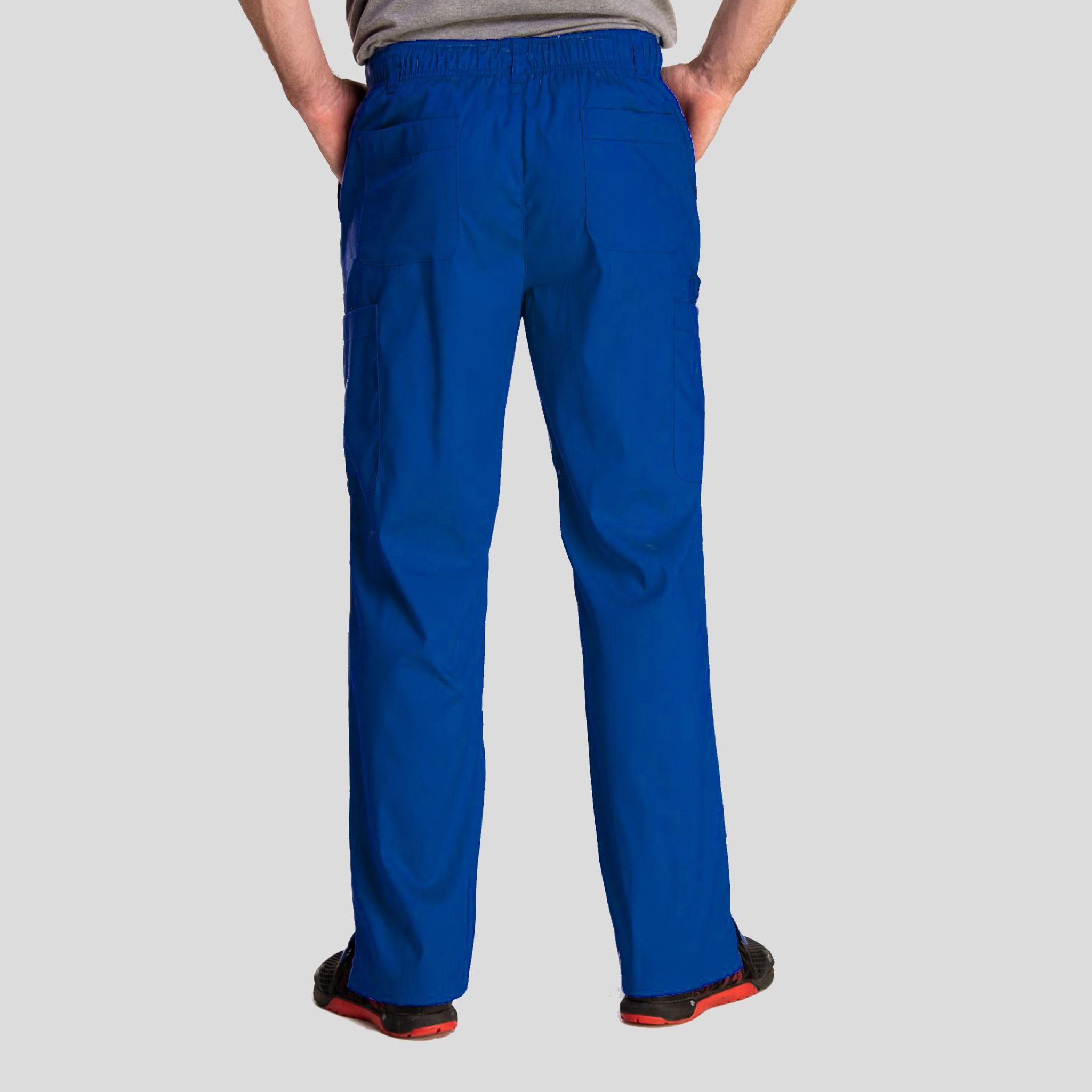 Men's Half Elastic Waistband Pant
