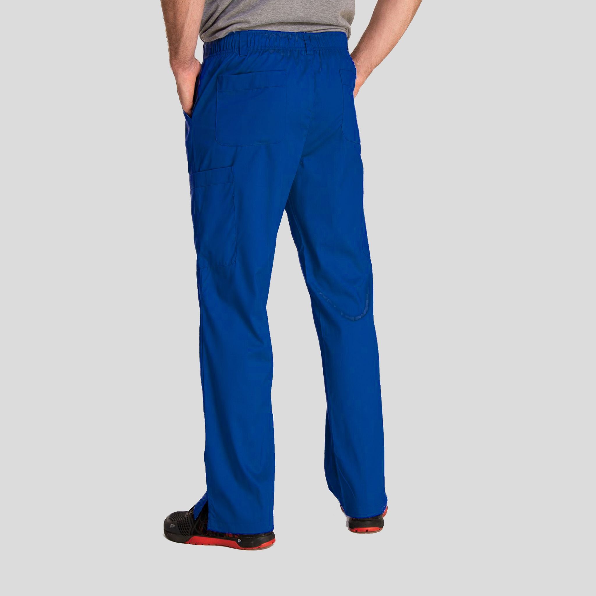 Men's Half Elastic Waistband Pant