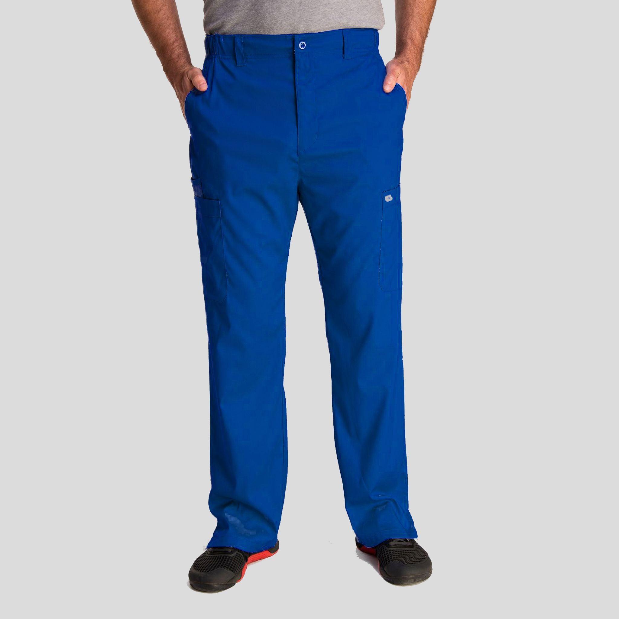 Men's Half Elastic Waistband Pant