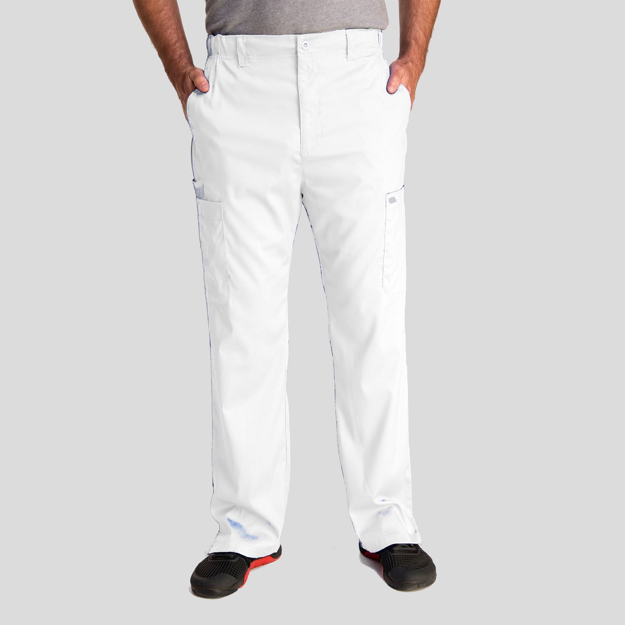 Men's Half Elastic Waistband Pant