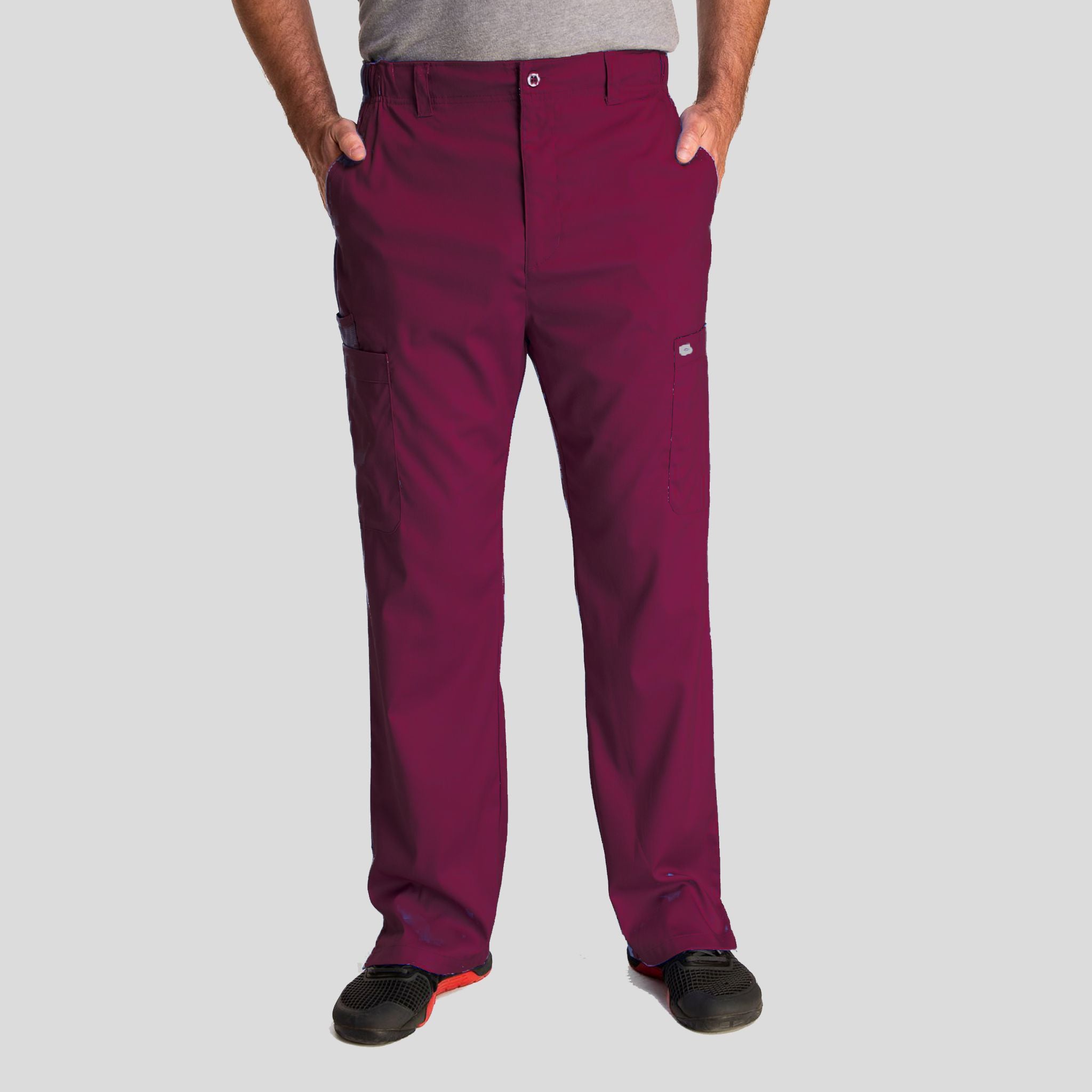 Men's Half Elastic Waistband Pant