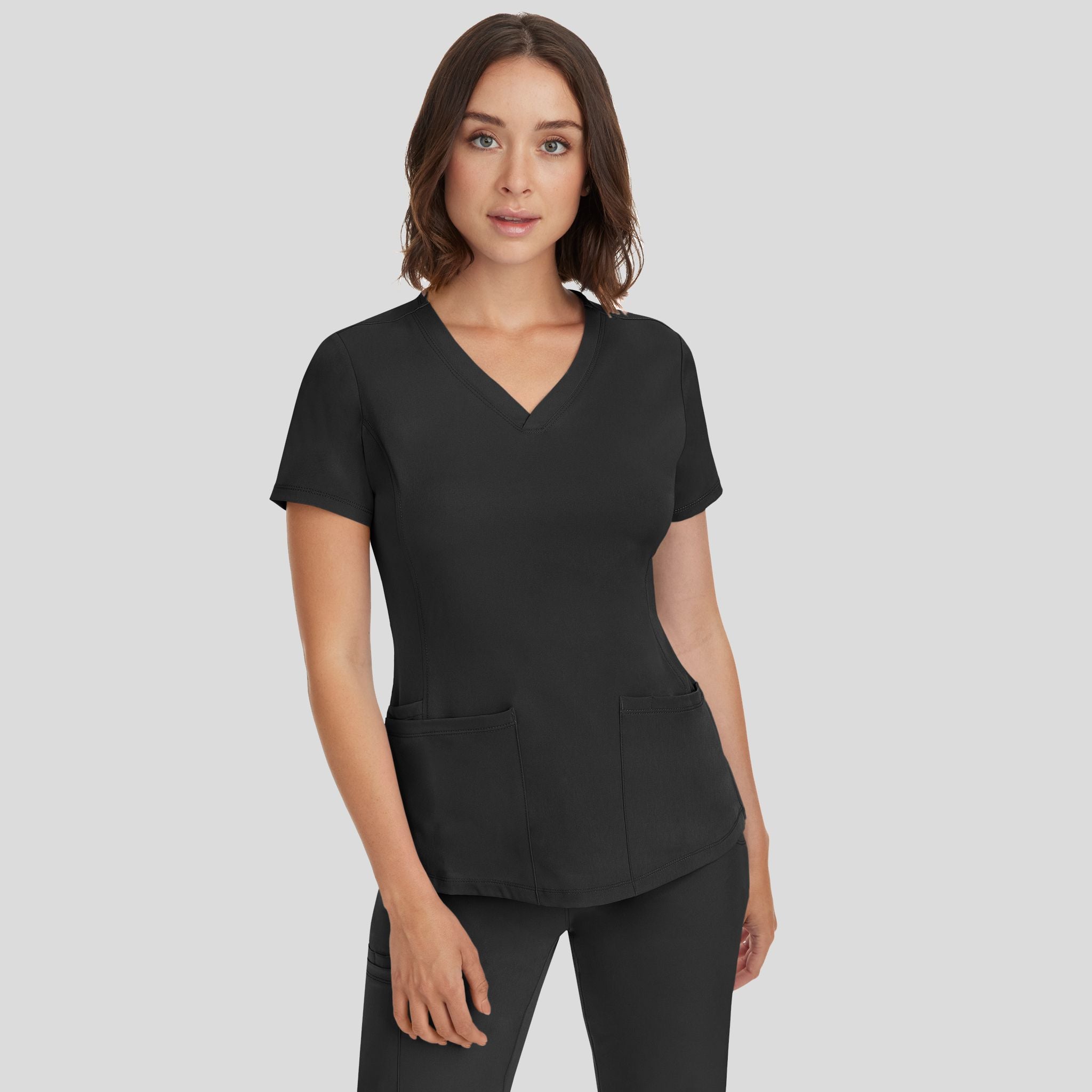 Women's Monica V-Neck Solid Scrub Top