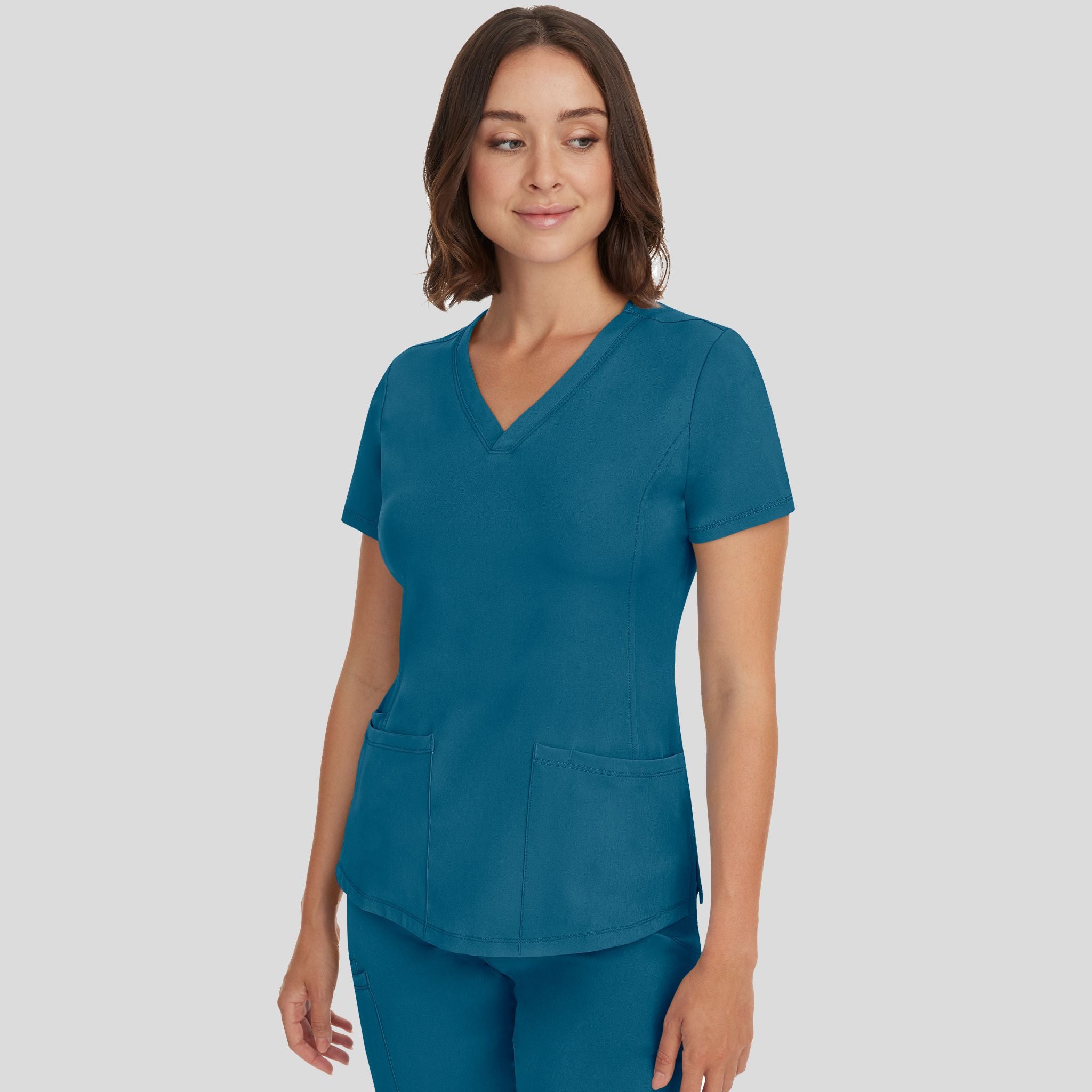 Women's Monica V-Neck Solid Scrub Top