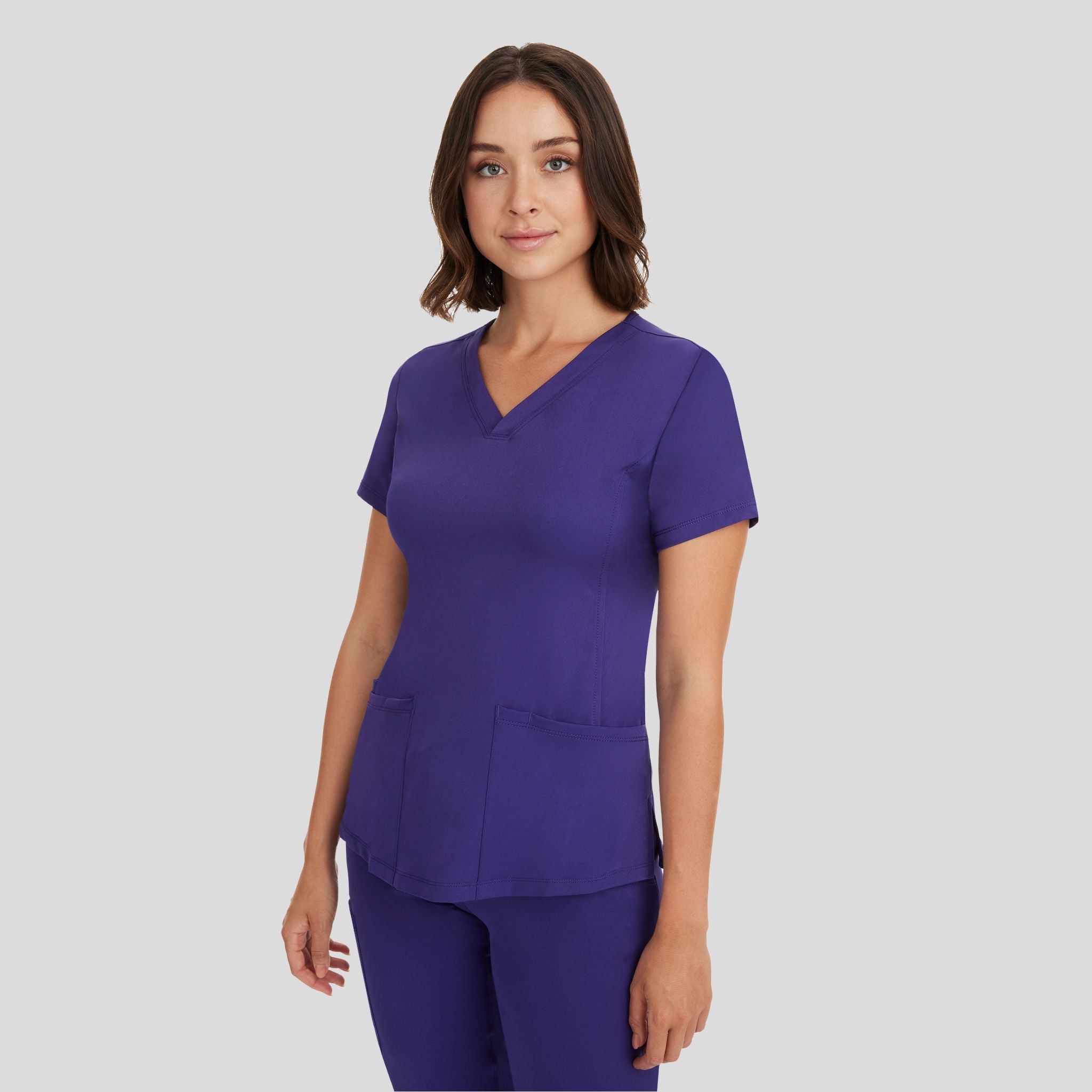 Women's Monica V-Neck Solid Scrub Top