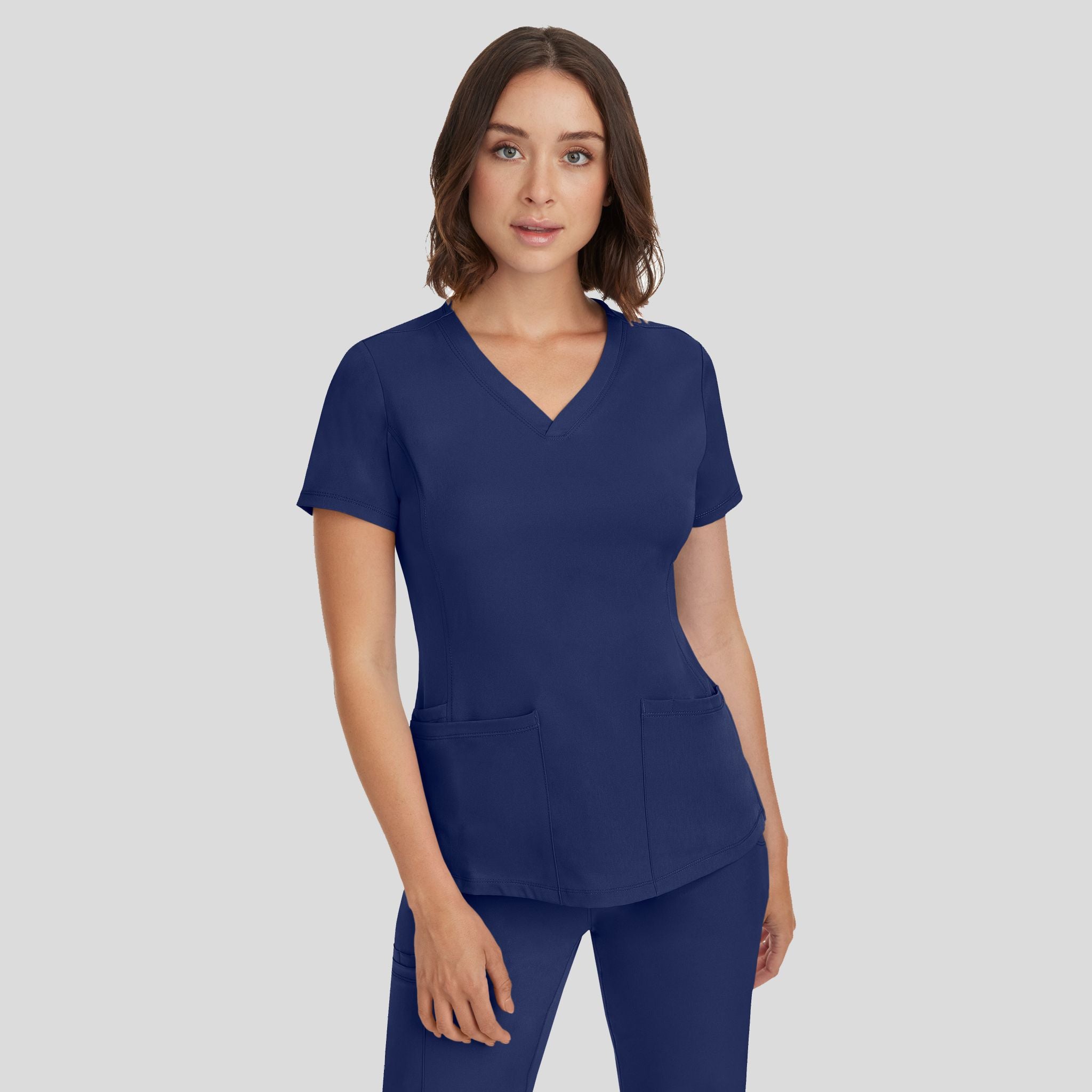 Women's Monica V-Neck Solid Scrub Top