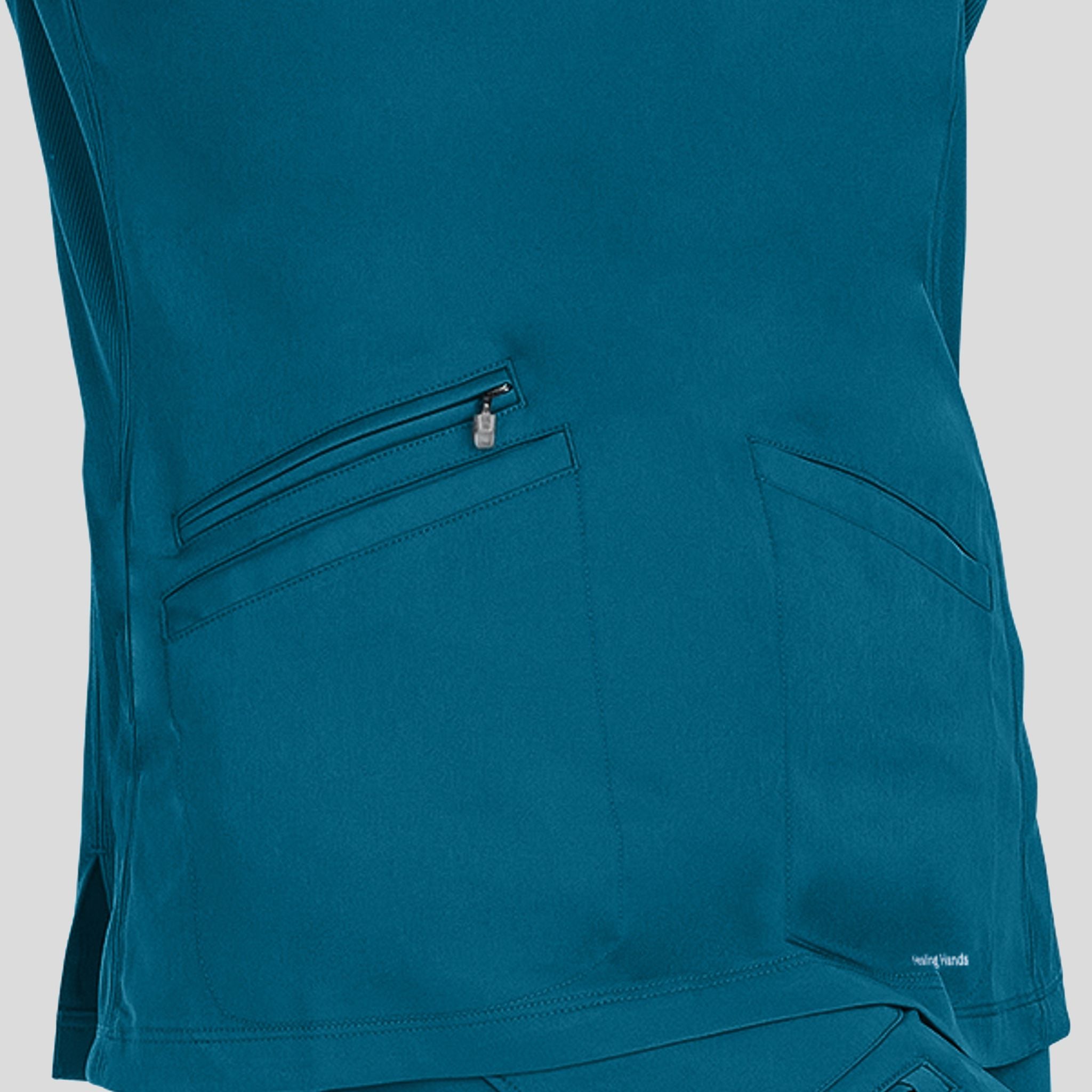 Women's Mariah Rib Trim Scrub Top