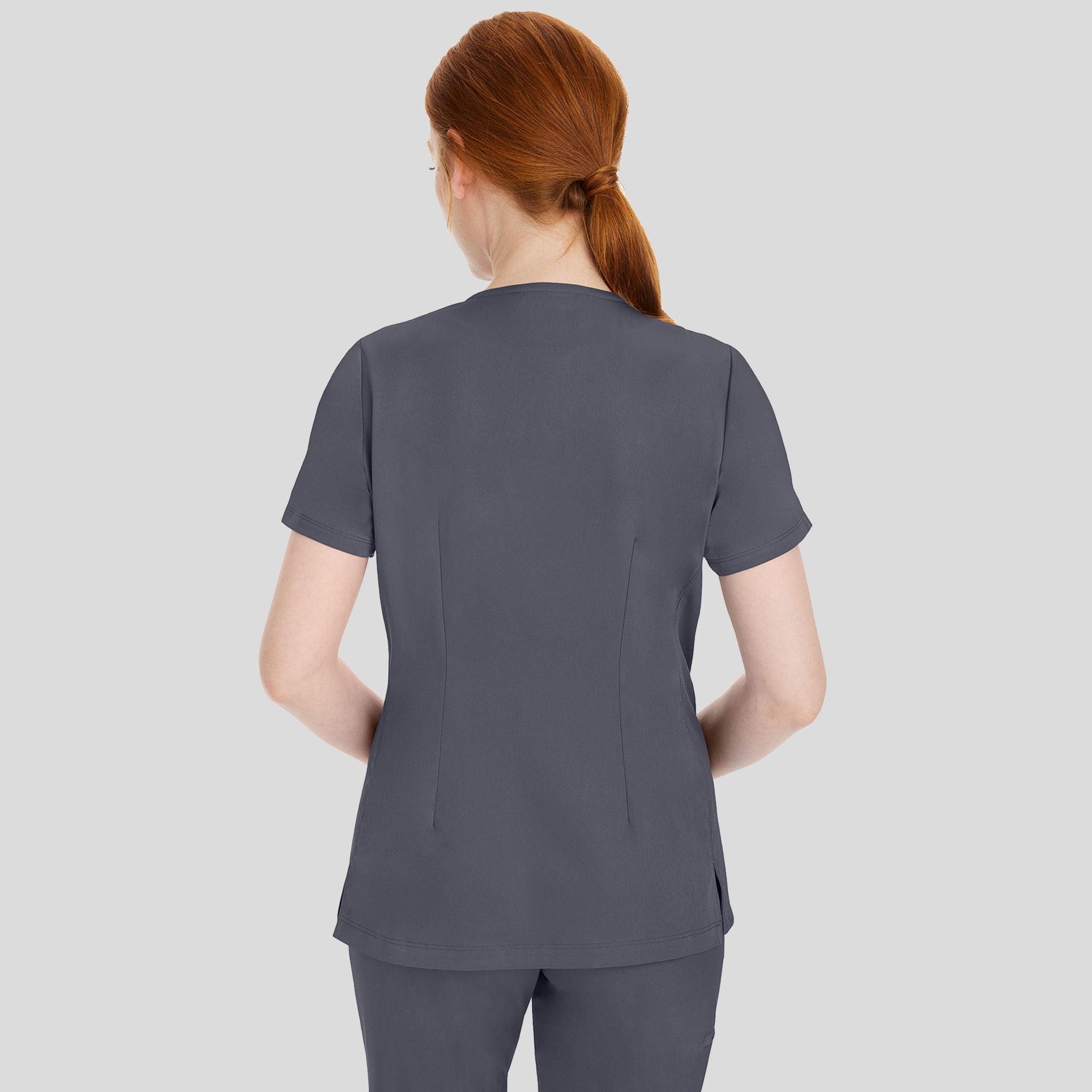 Women's Mariah Rib Trim Scrub Top