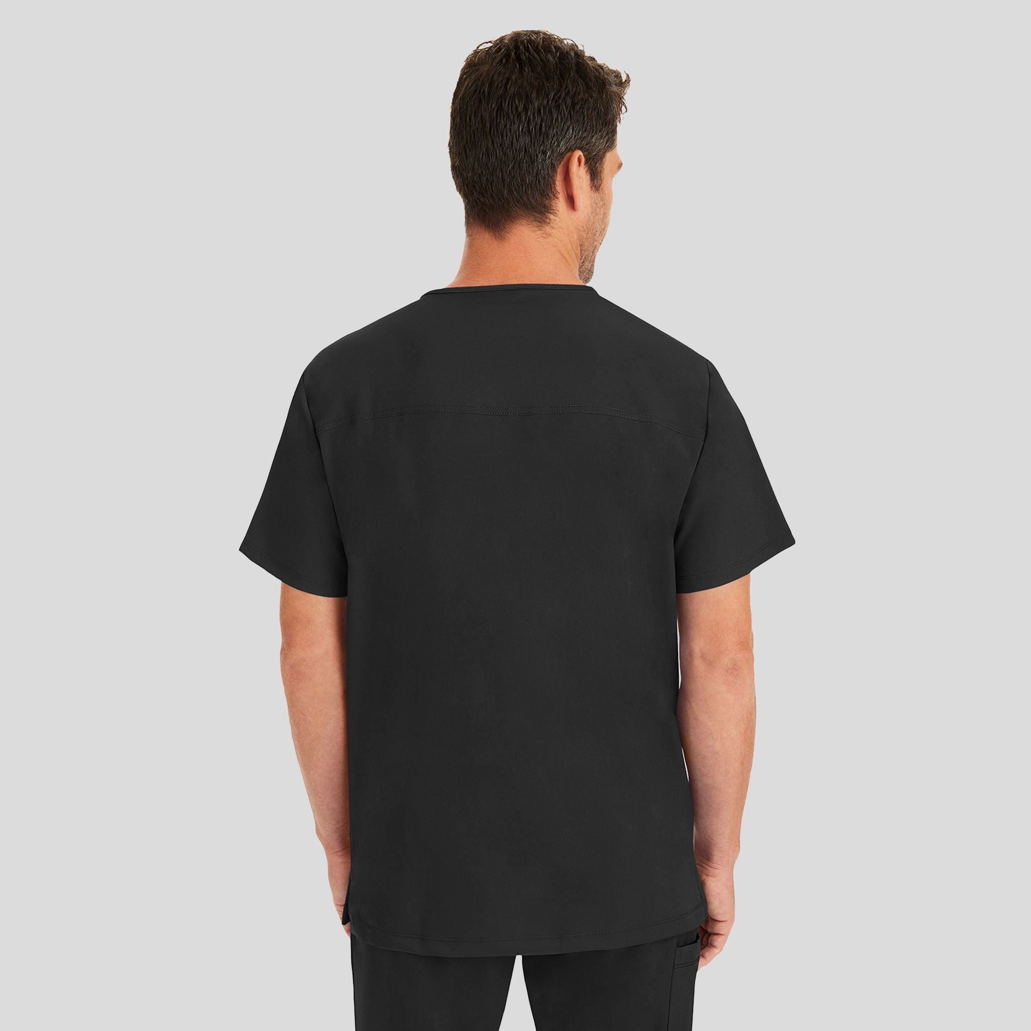 Men's Matthew V-Neck Solid Scrub Top