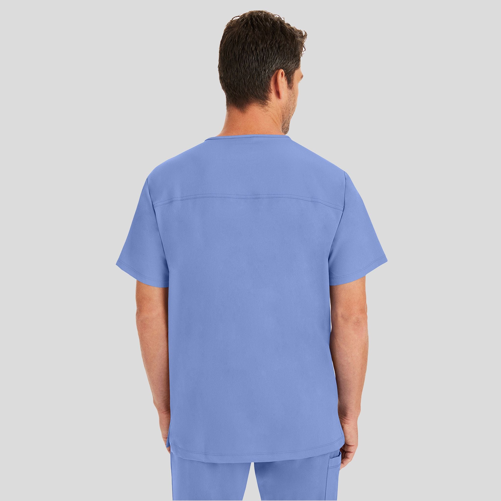 Men's Matthew V-Neck Solid Scrub Top