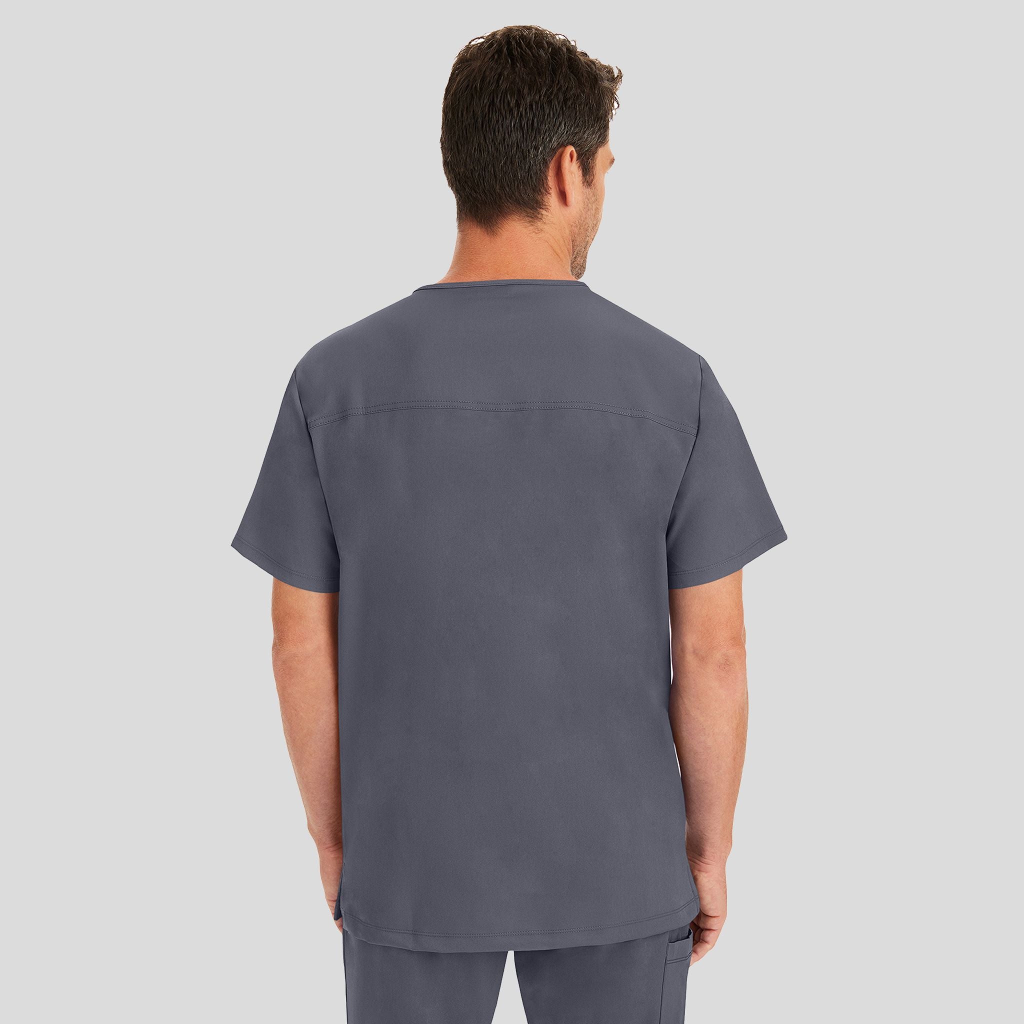 Men's Matthew V-Neck Solid Scrub Top