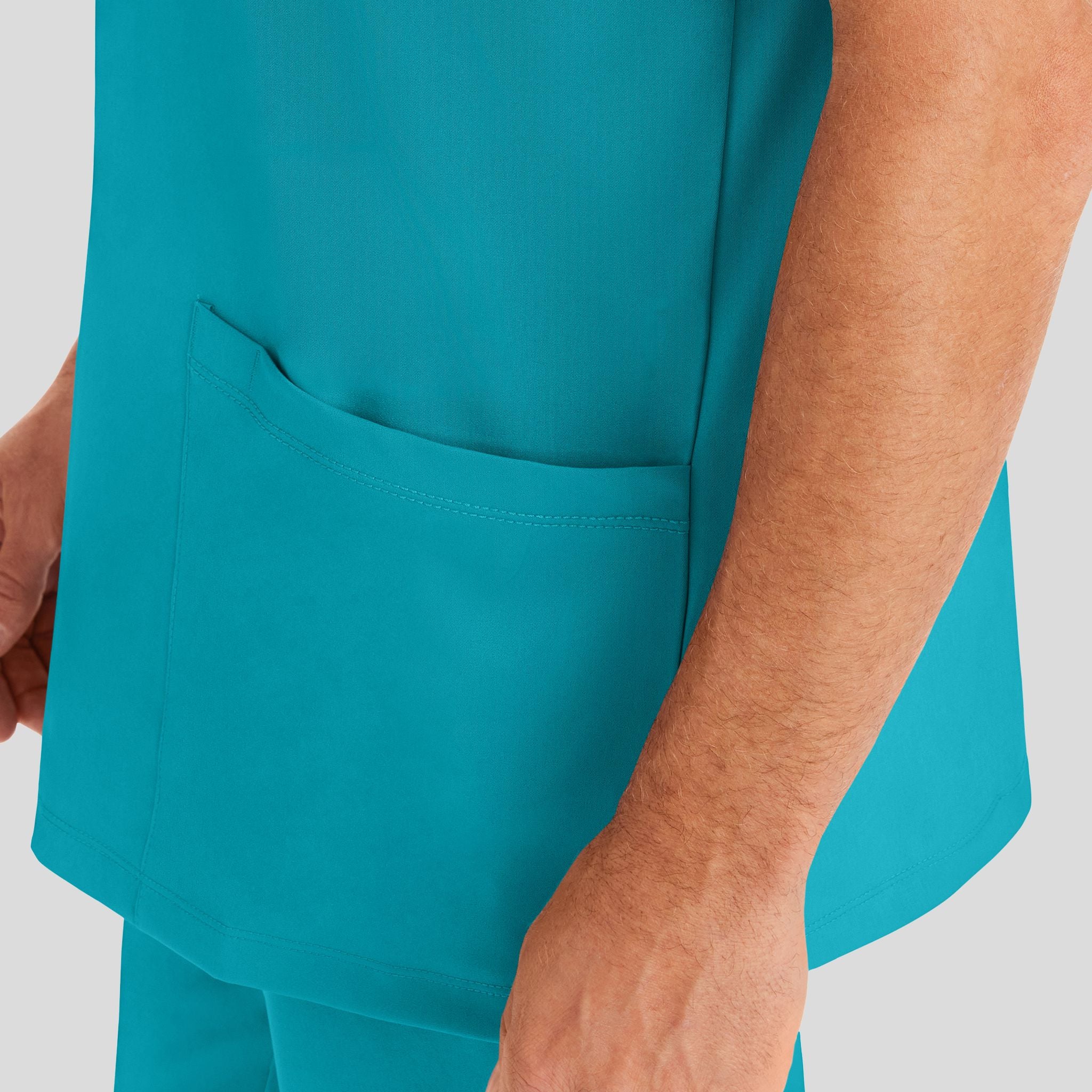 Men's Matthew V-Neck Solid Scrub Top