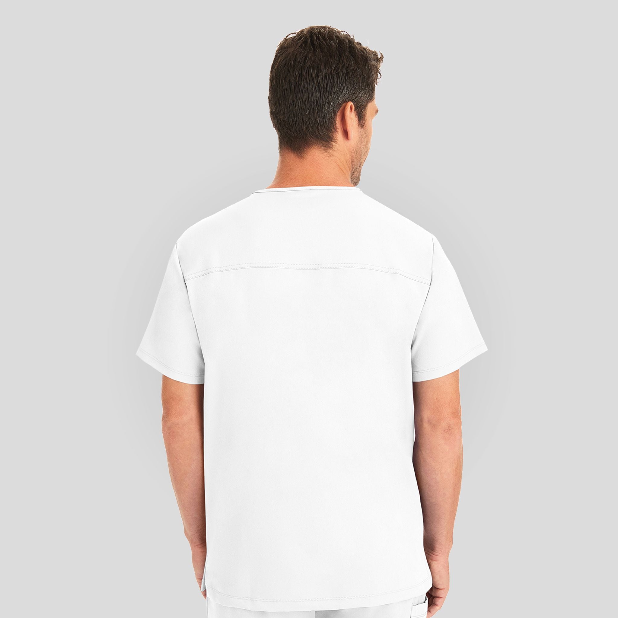 Men's Matthew V-Neck Solid Scrub Top