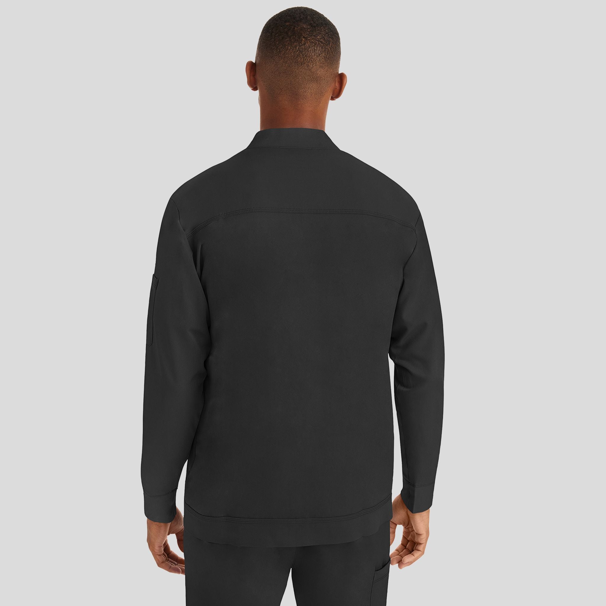 Men's Michael Zip Front Solid Scrub Jacket